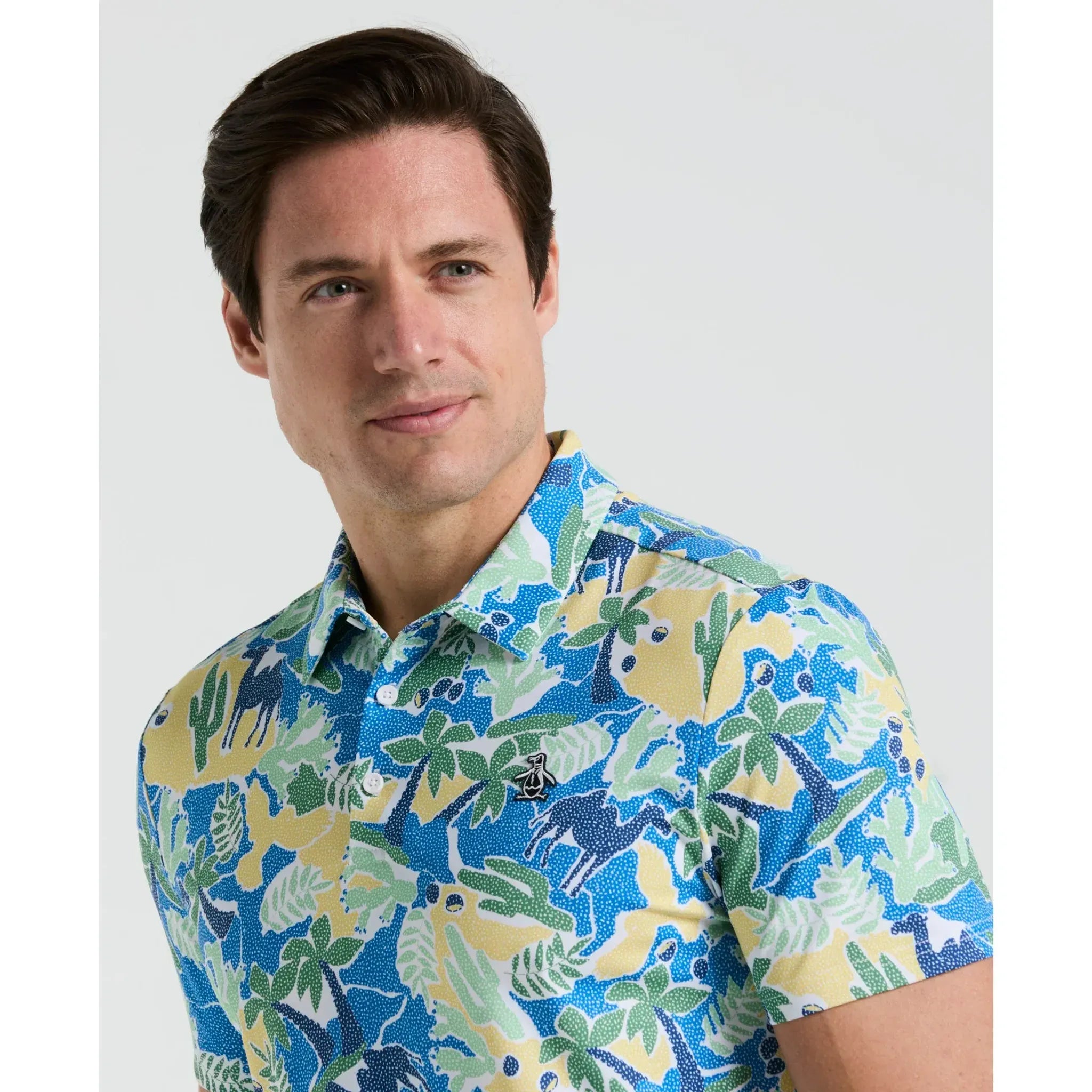 Original Penguin Ibiza Earl Print Polo Herren