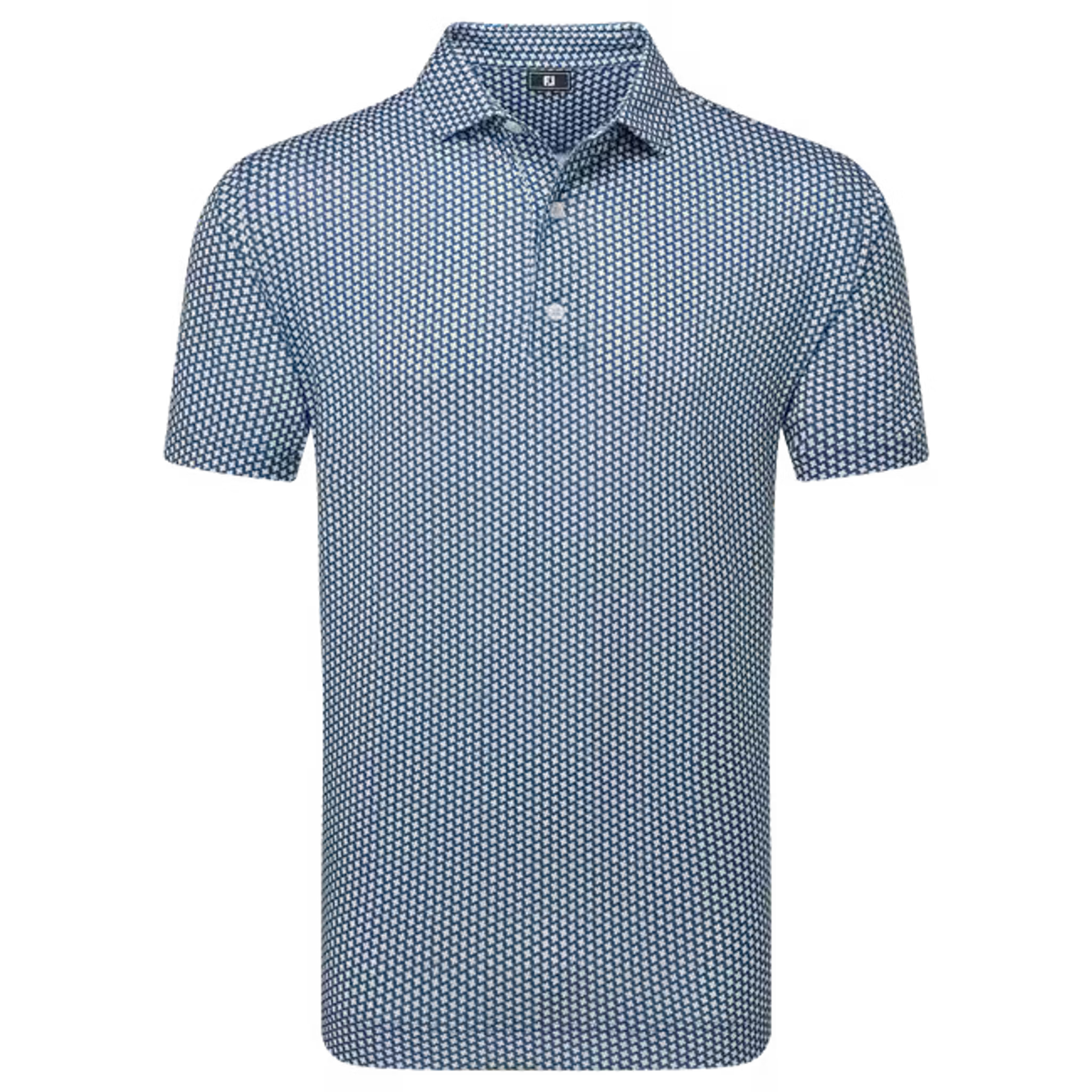 Footjoy Houndstooth Geo Lisle Polo