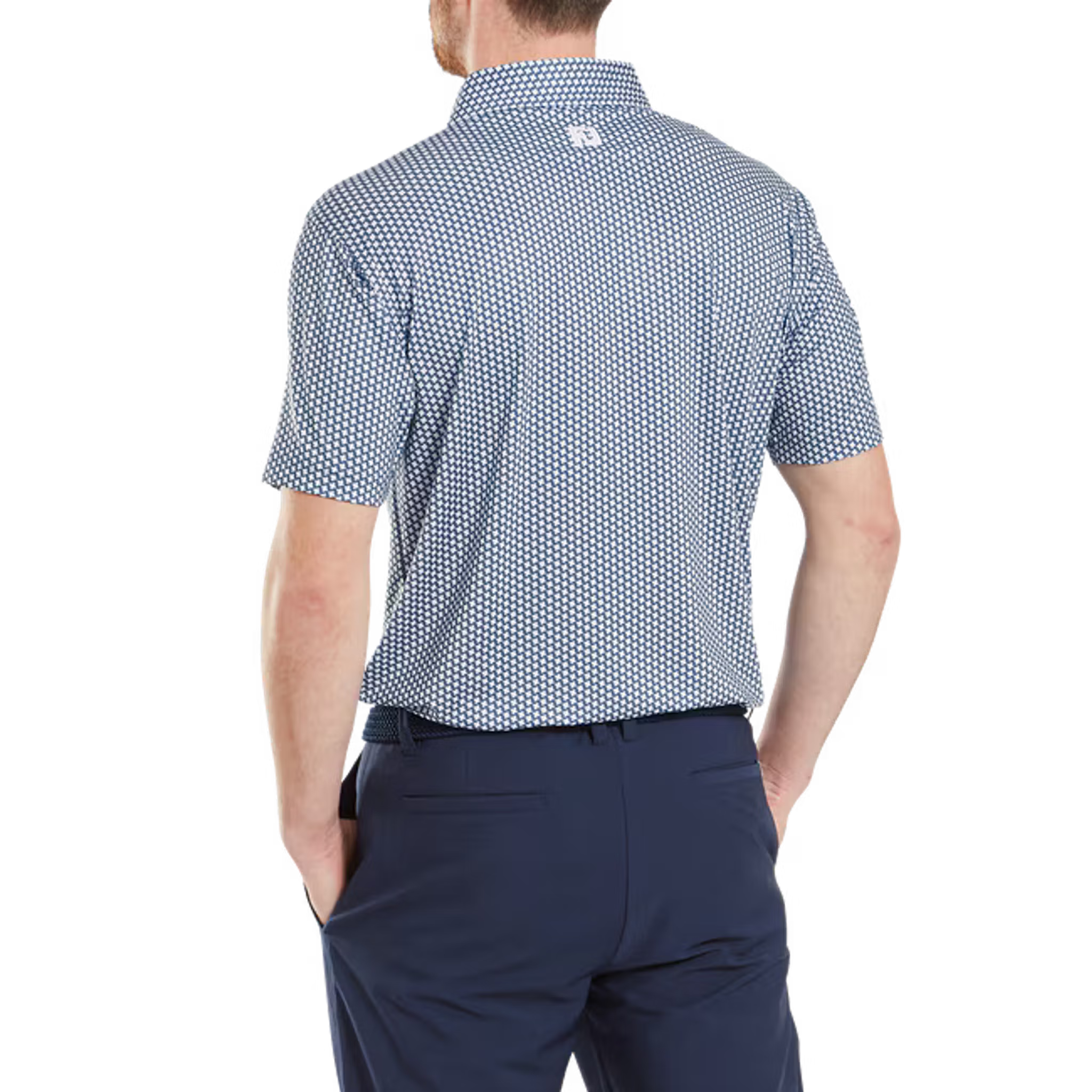 Footjoy Houndstooth Geo Lisle Polo
