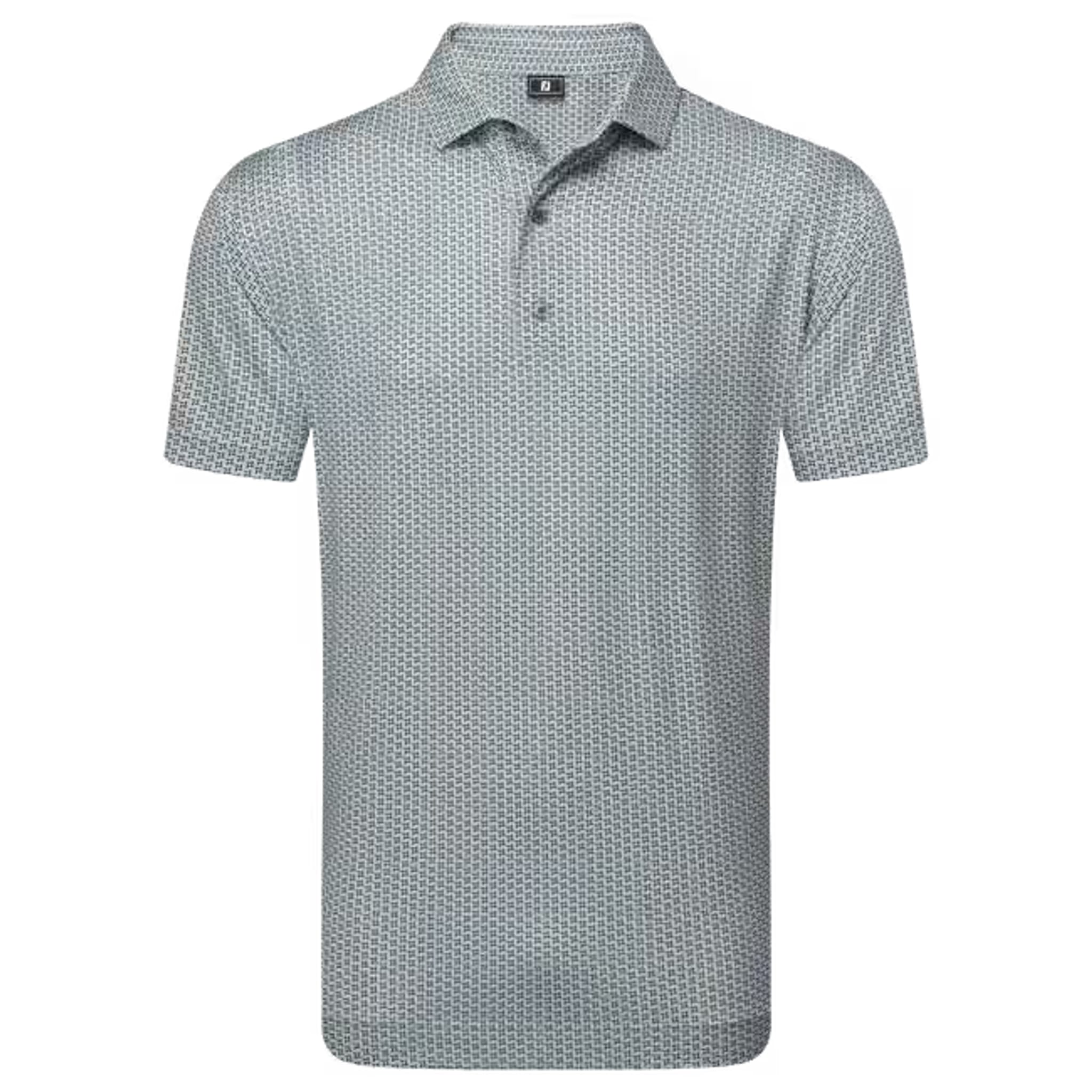 Footjoy Houndstooth Geo Lisle Polo Herren