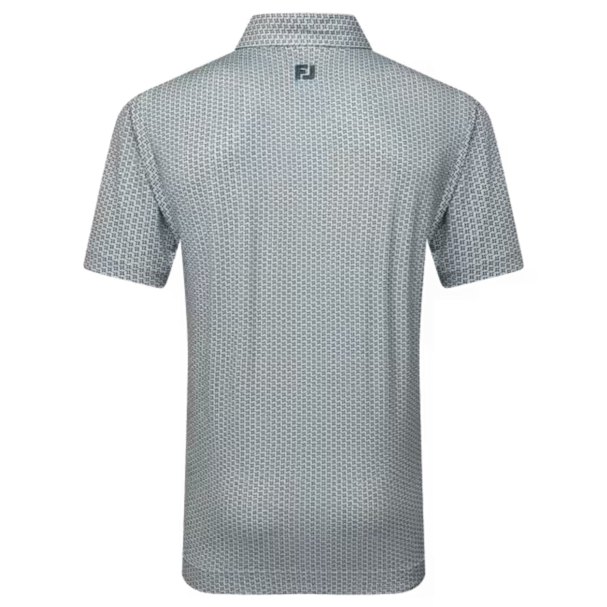 Footjoy Houndstooth Geo Lisle Polo Herren
