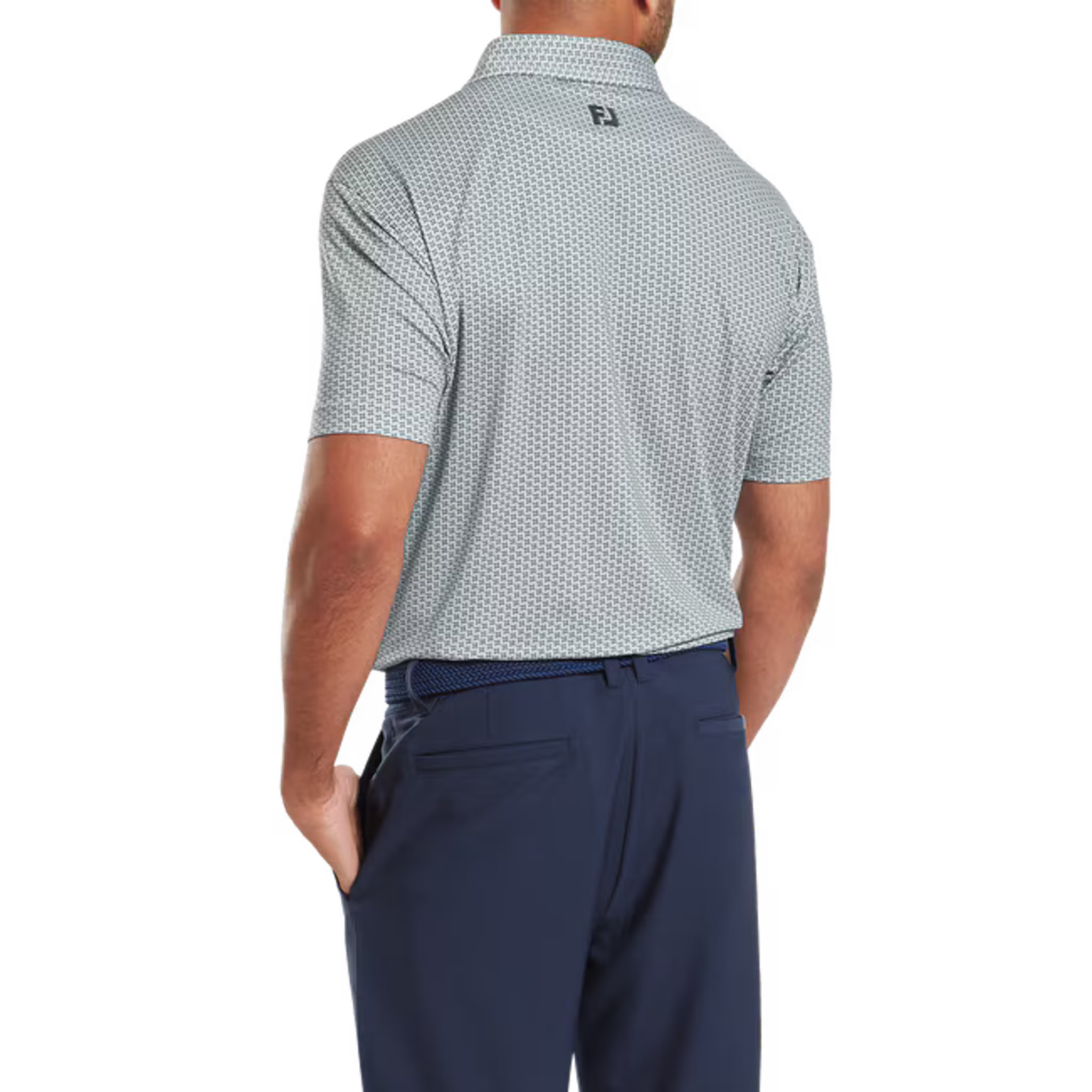 Footjoy Houndstooth Geo Lisle Polo