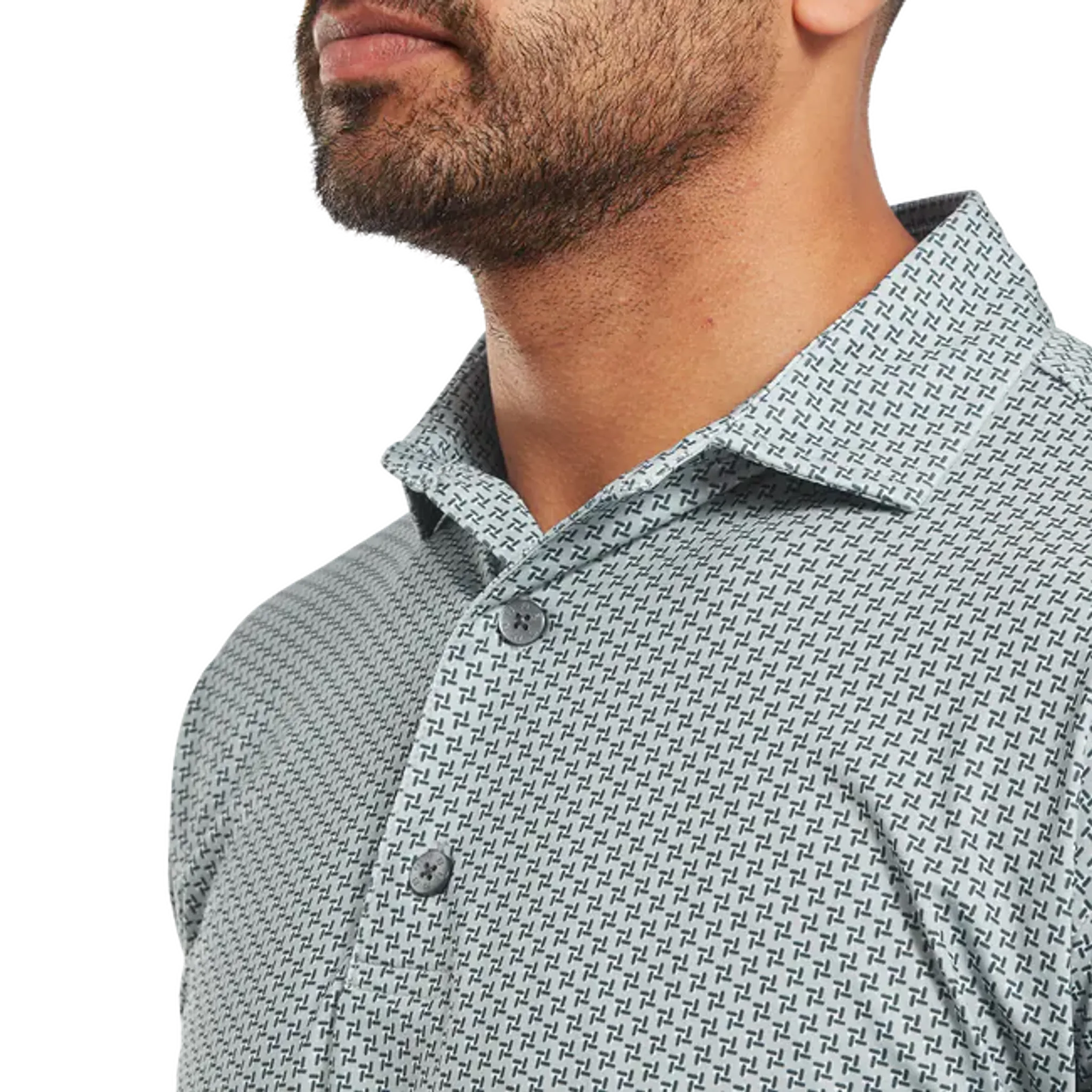 Footjoy Houndstooth Geo Lisle Polo