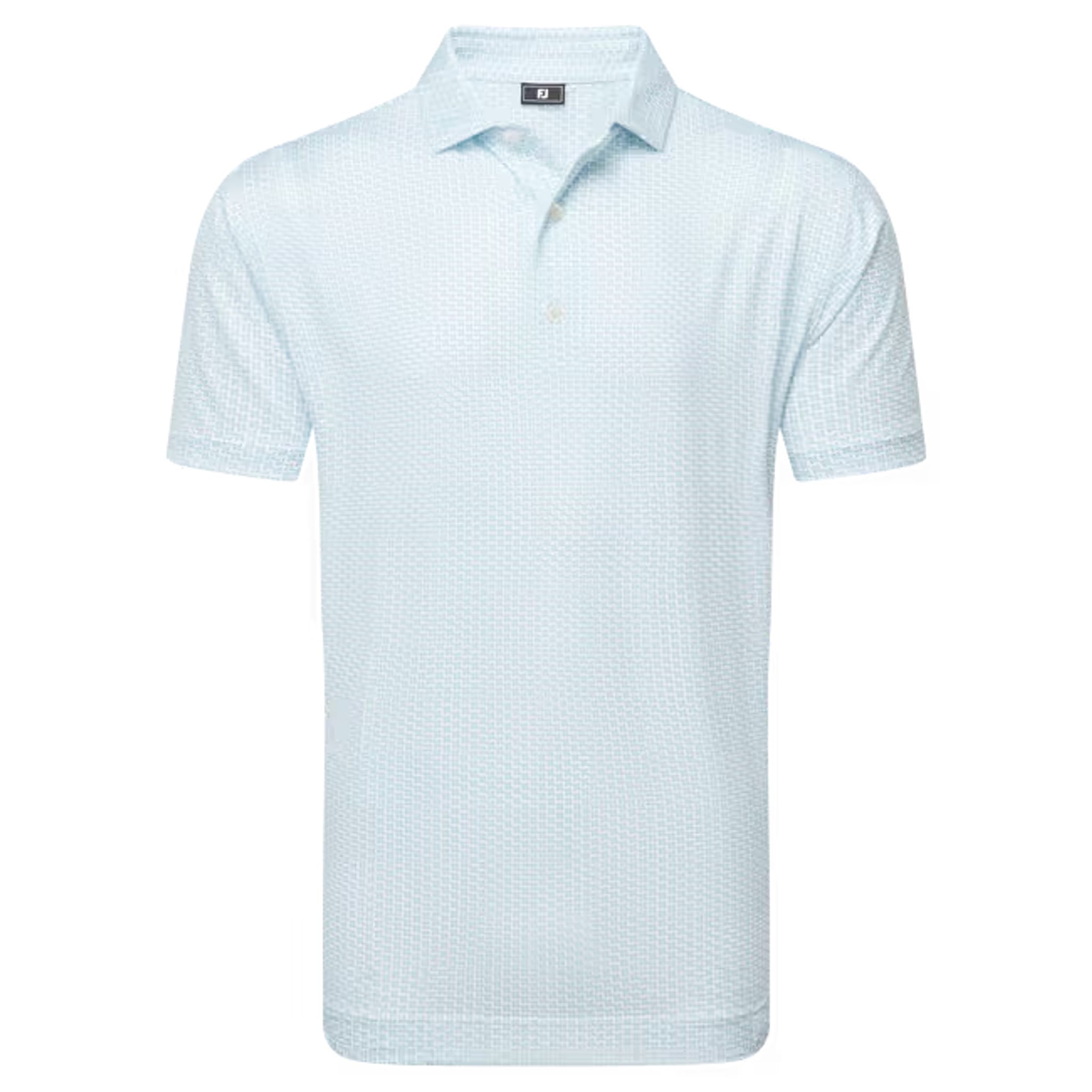 Footjoy Houndstooth Geo Lisle Polo Herren