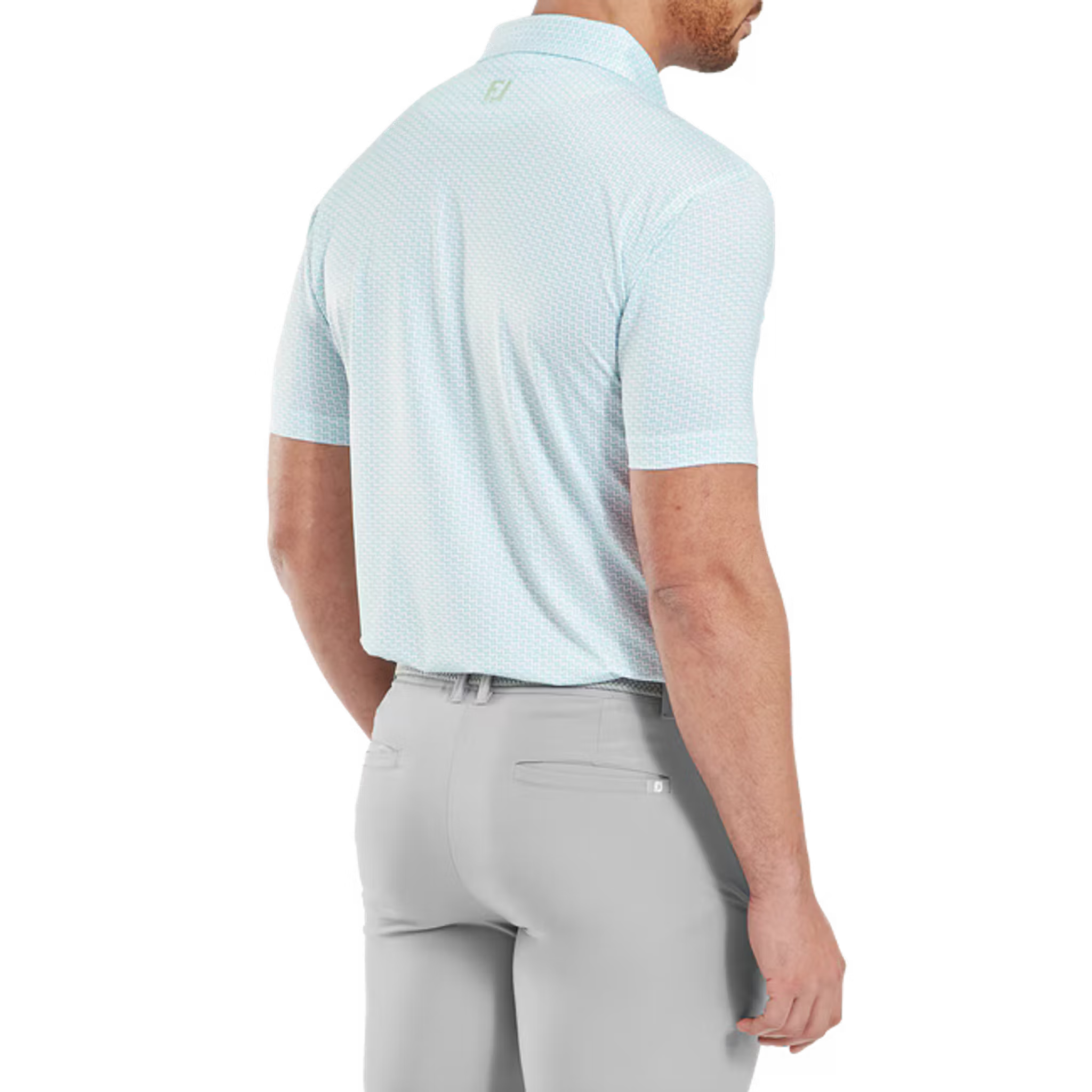 Footjoy Houndstooth Geo Lisle Polo