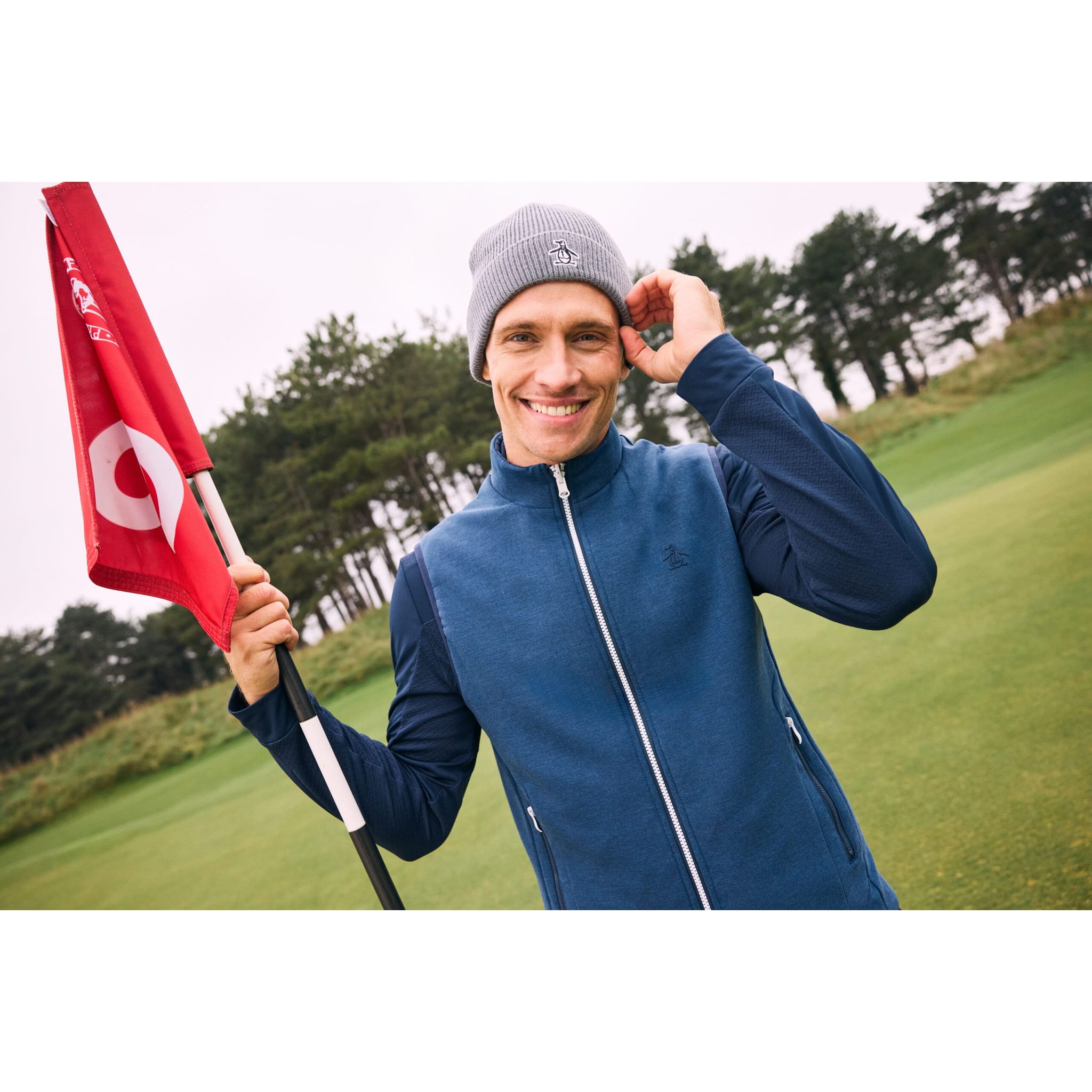 Original Penguin Reversible Insulated Weste Herren