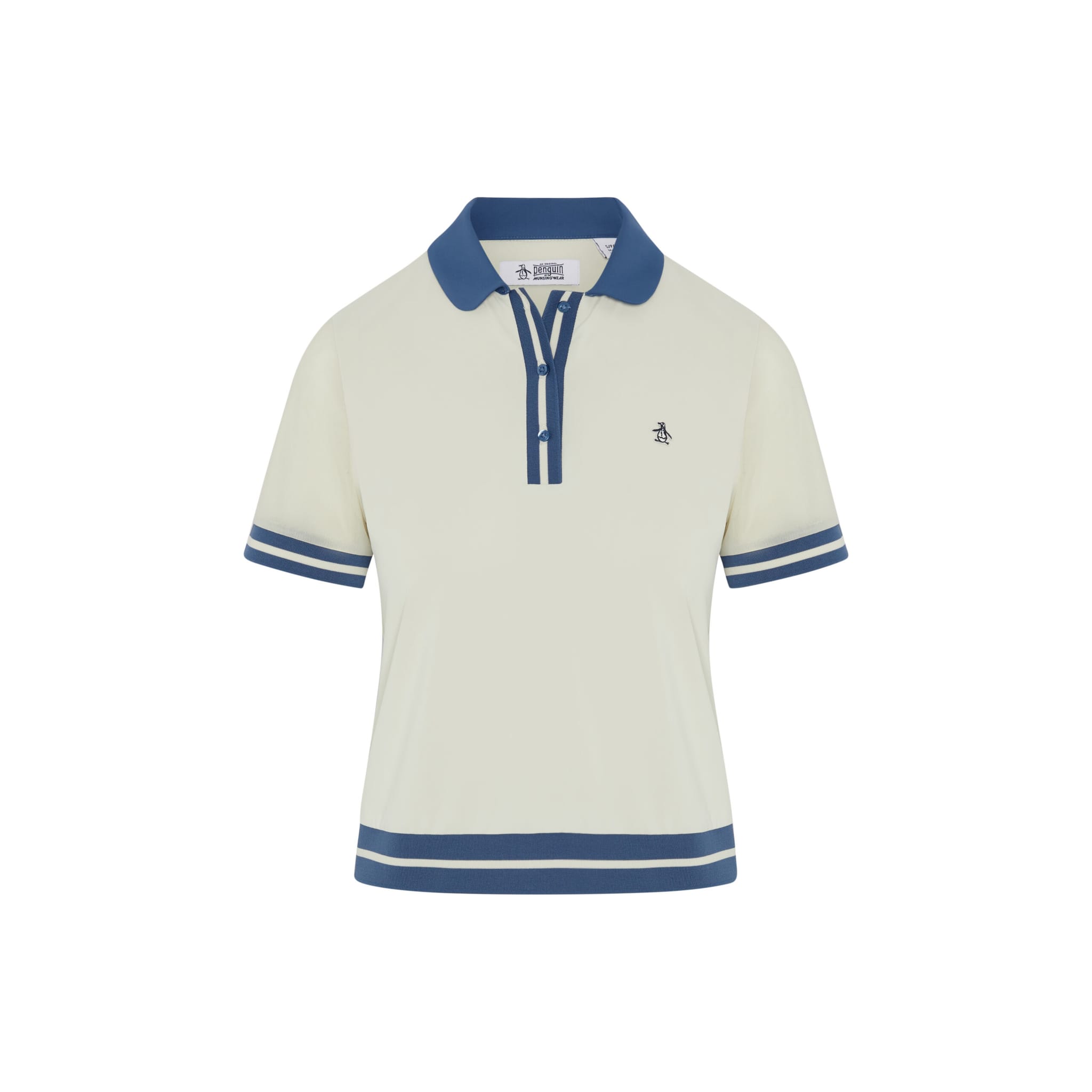 Original Penguin Waist Length Colourblock Polo Damen