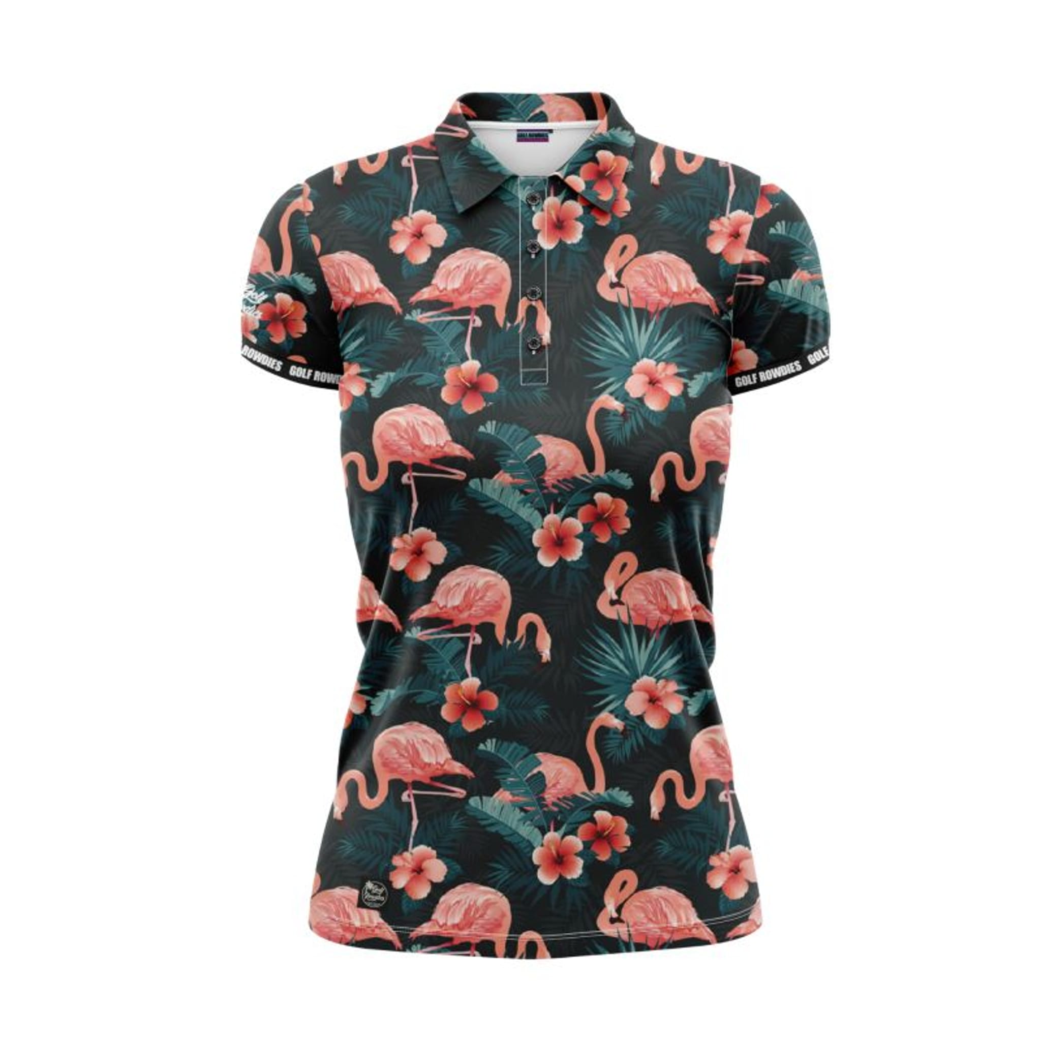 Golf Rowdies Flamingo Polo Damen