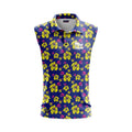 Golf Rowdies Skull Flower Polo Damen