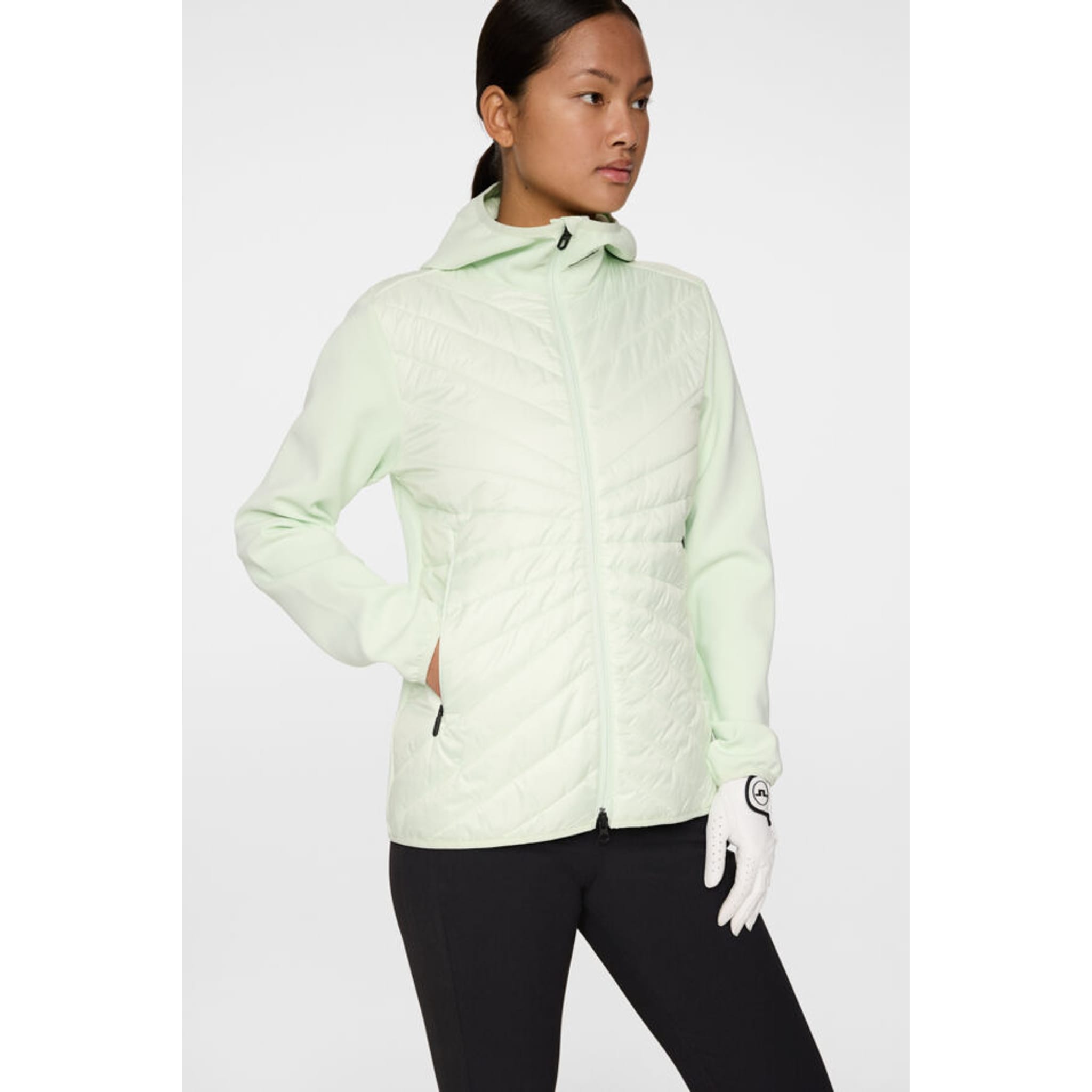 J. Lindeberg Madde Quilt Hybrid Kapuzenjacke Damen