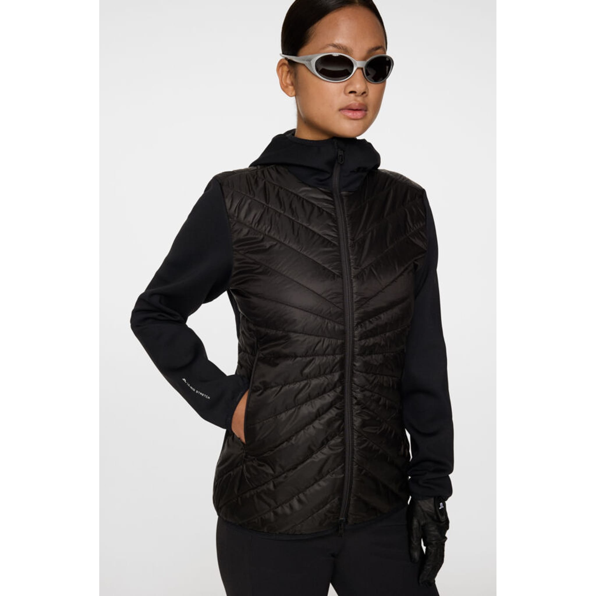 J. Lindeberg Madde Quilt Hybrid Kapuzenjacke Damen