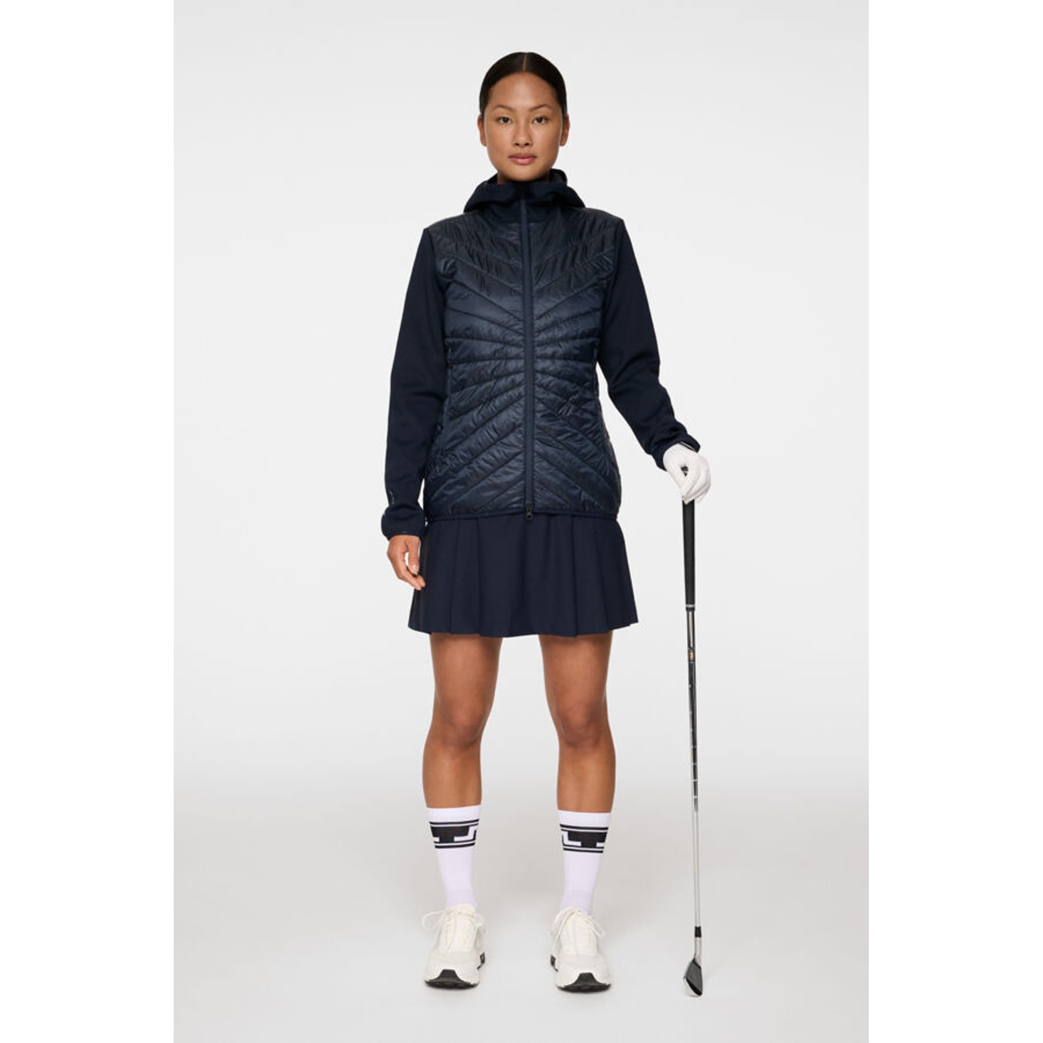 J. Lindeberg Madde Quilt Hybrid Kapuzenjacke Damen