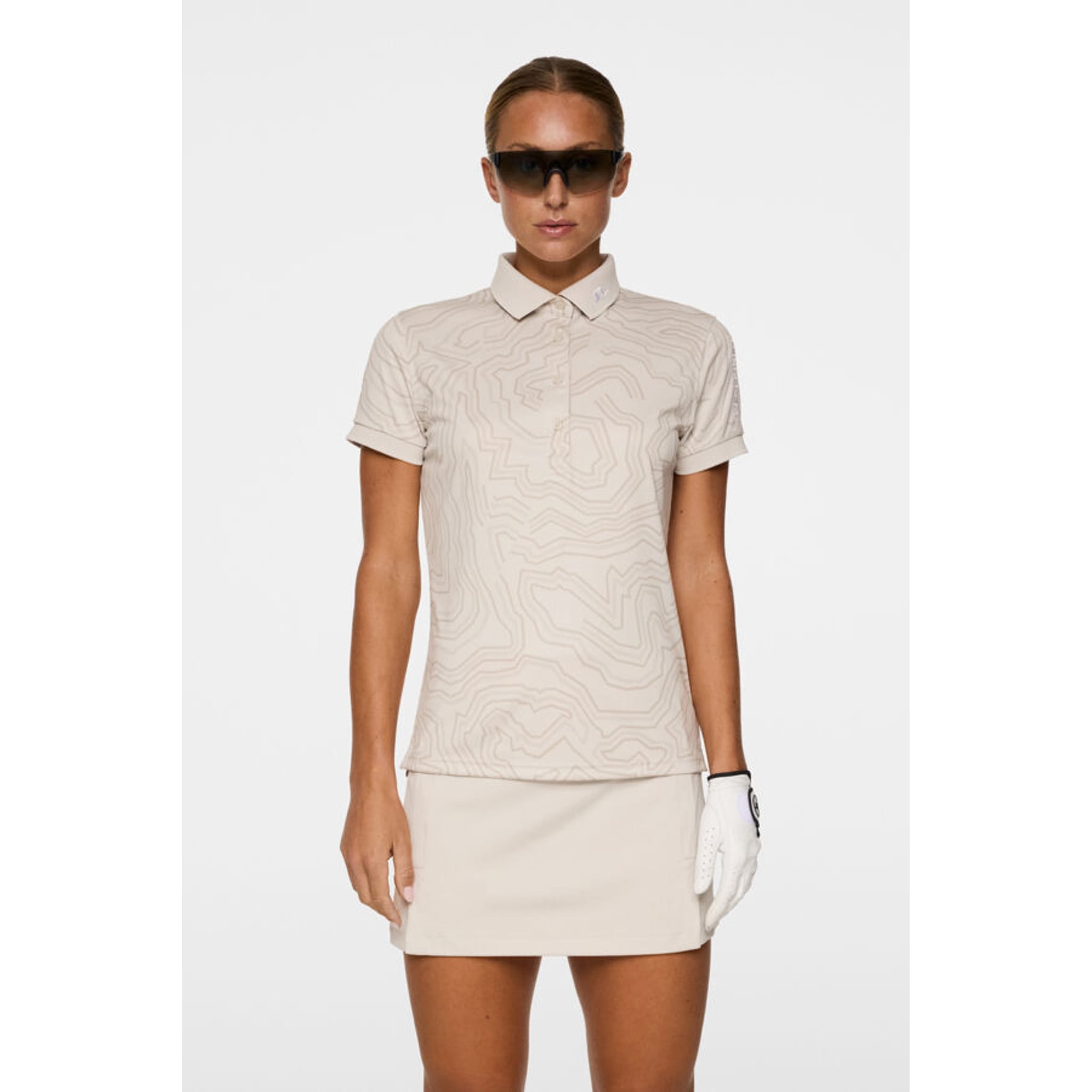 J. Lindeberg Tour Tech Print Polo Damen