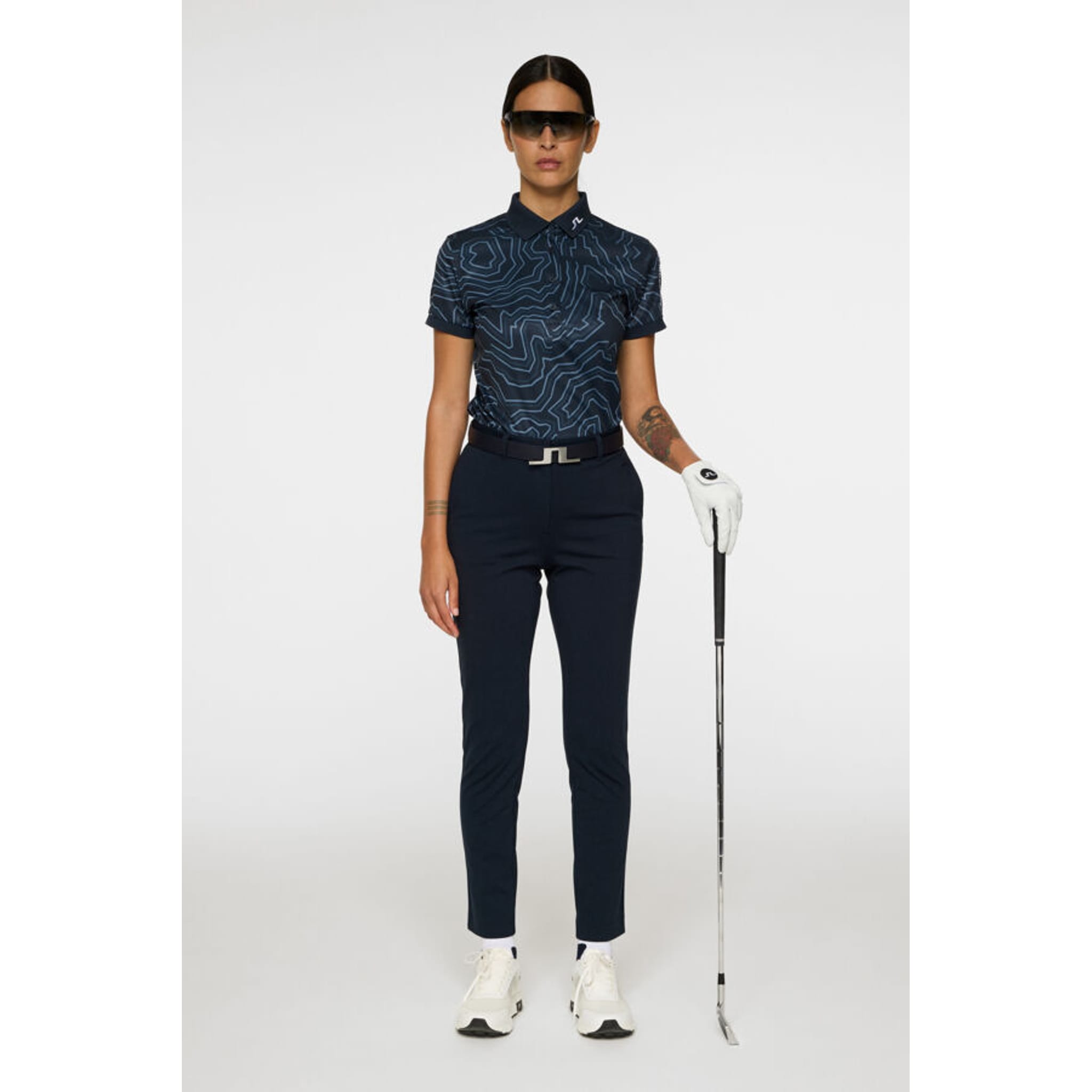 J. Lindeberg Tour Tech Print Polo Damen