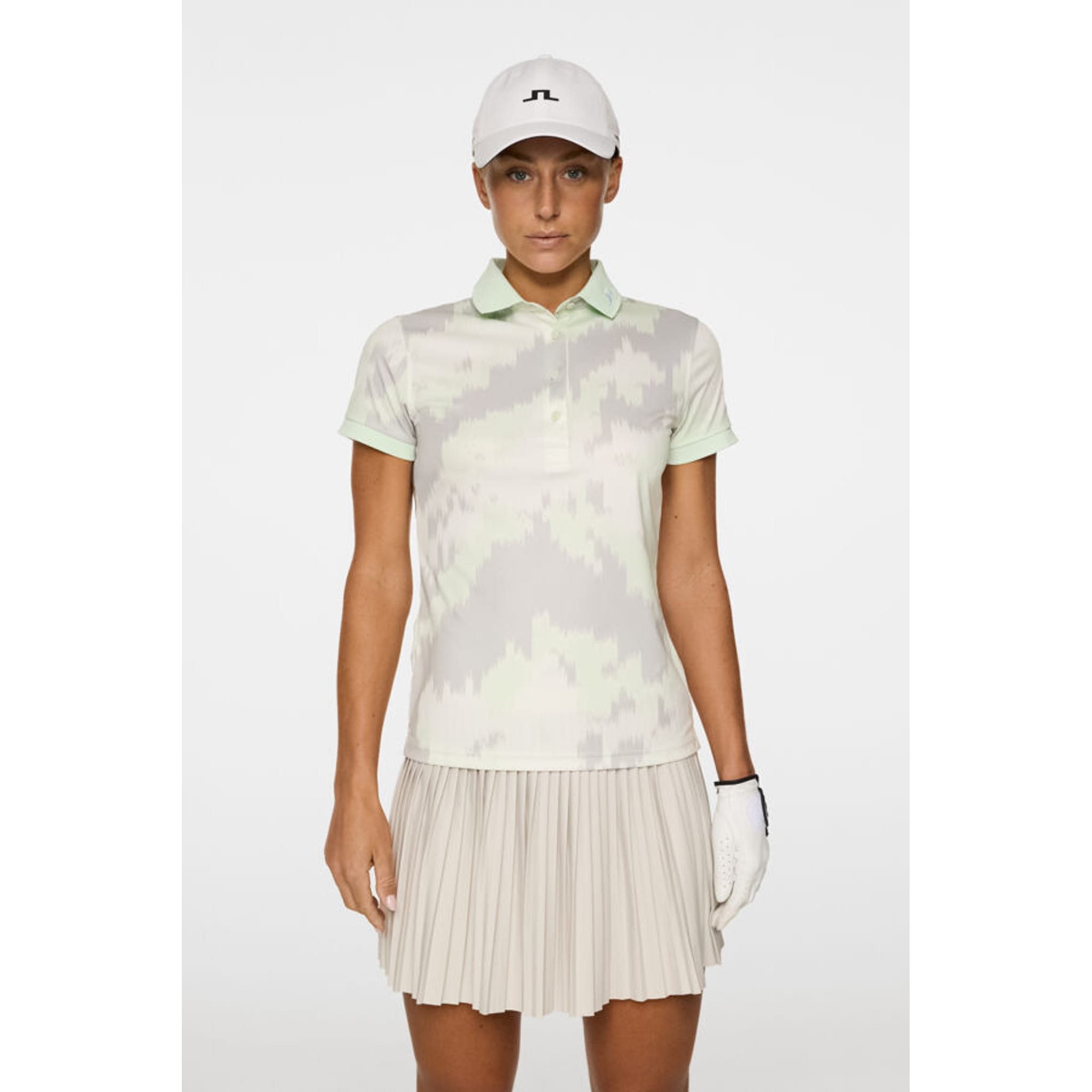 J. Lindeberg Tour Tech Print Polo Damen