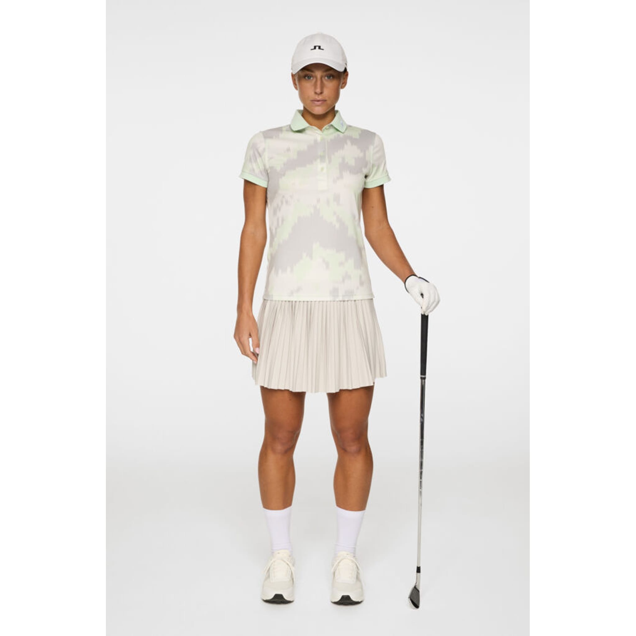 J. Lindeberg Tour Tech Print Polo Damen
