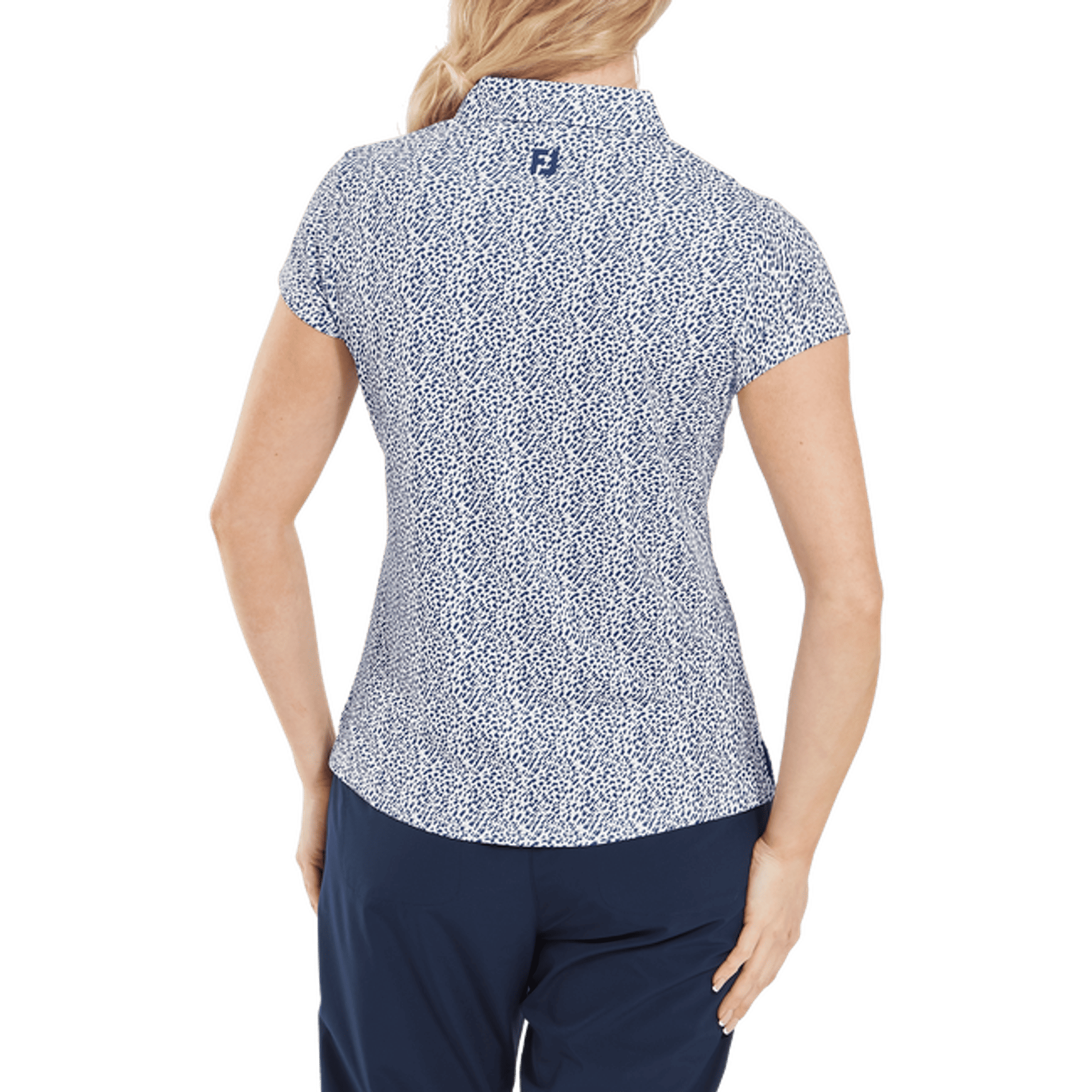Footjoy Animal Print Cap Sleeve Lisle Polo