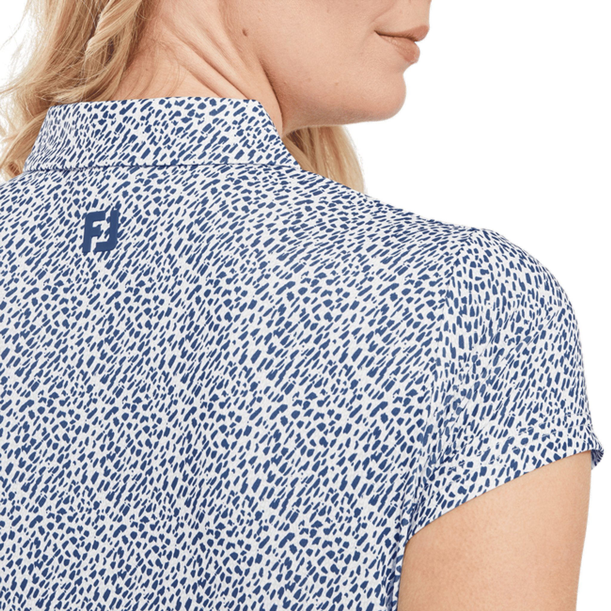 Footjoy Animal Print Cap Sleeve Lisle Polo