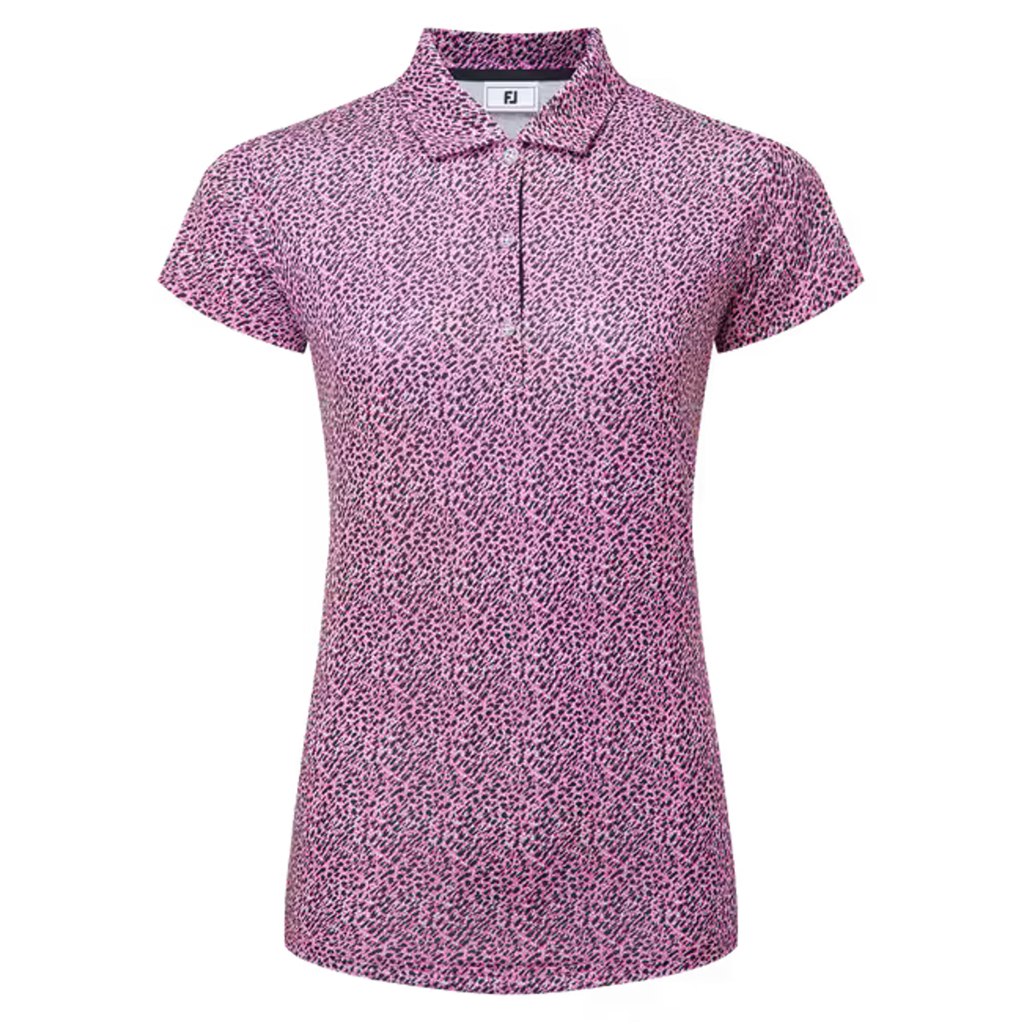 Footjoy Animal Print Cap Sleeve Lisle Polo