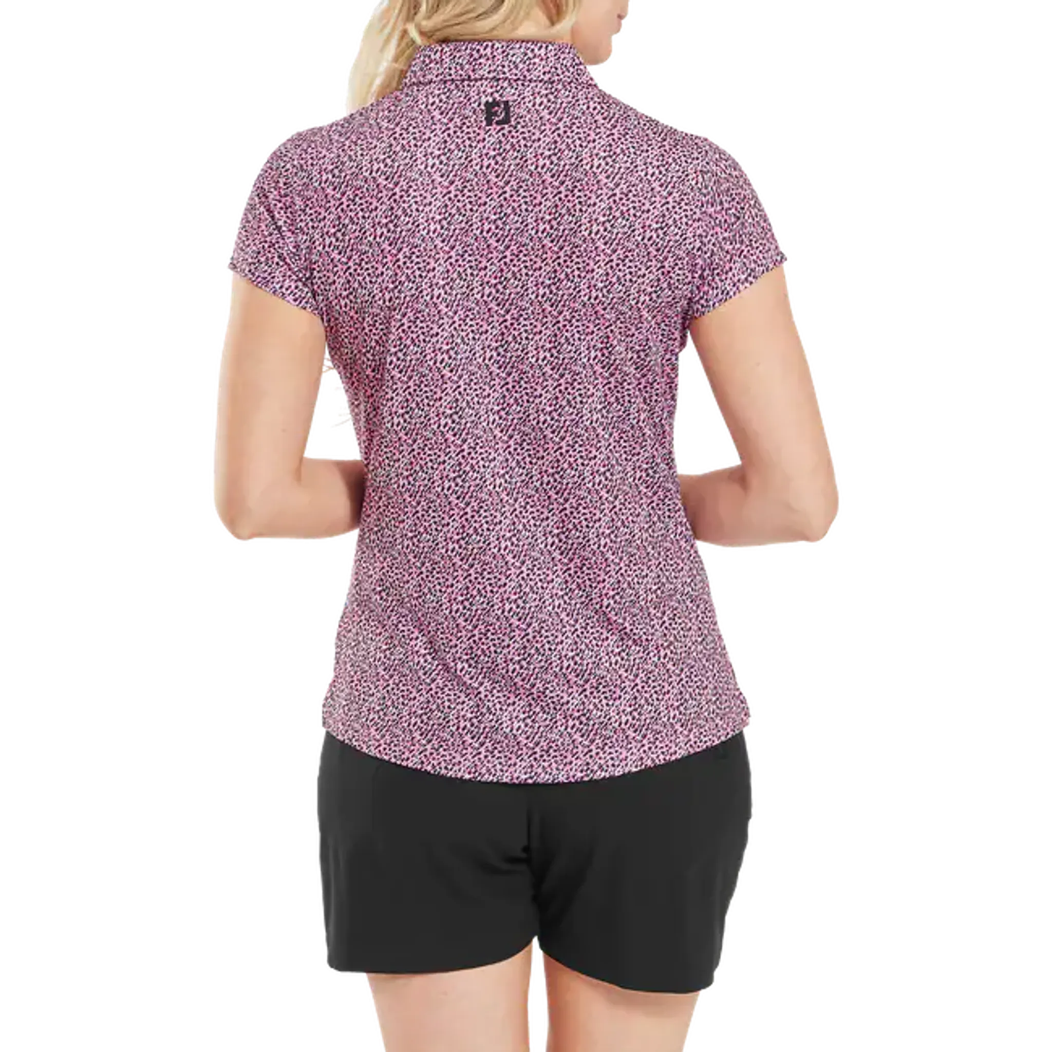 Footjoy Animal Print Cap Sleeve Lisle Polo