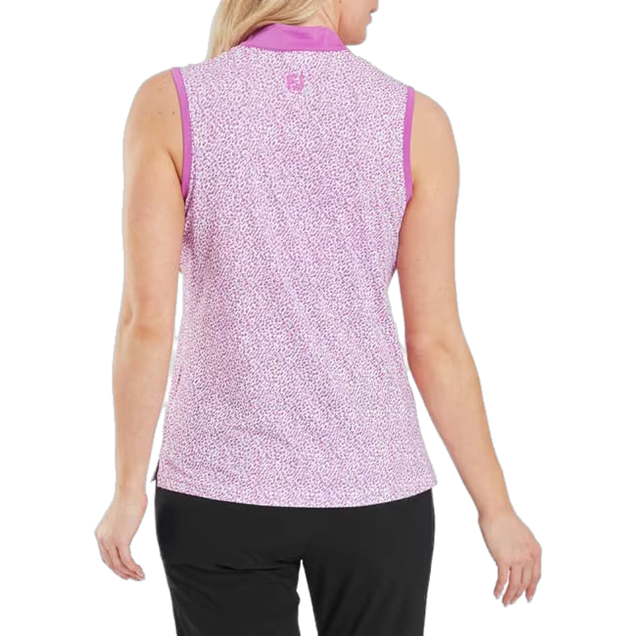 Footjoy Animal Print Sleeveless Lisle Polo