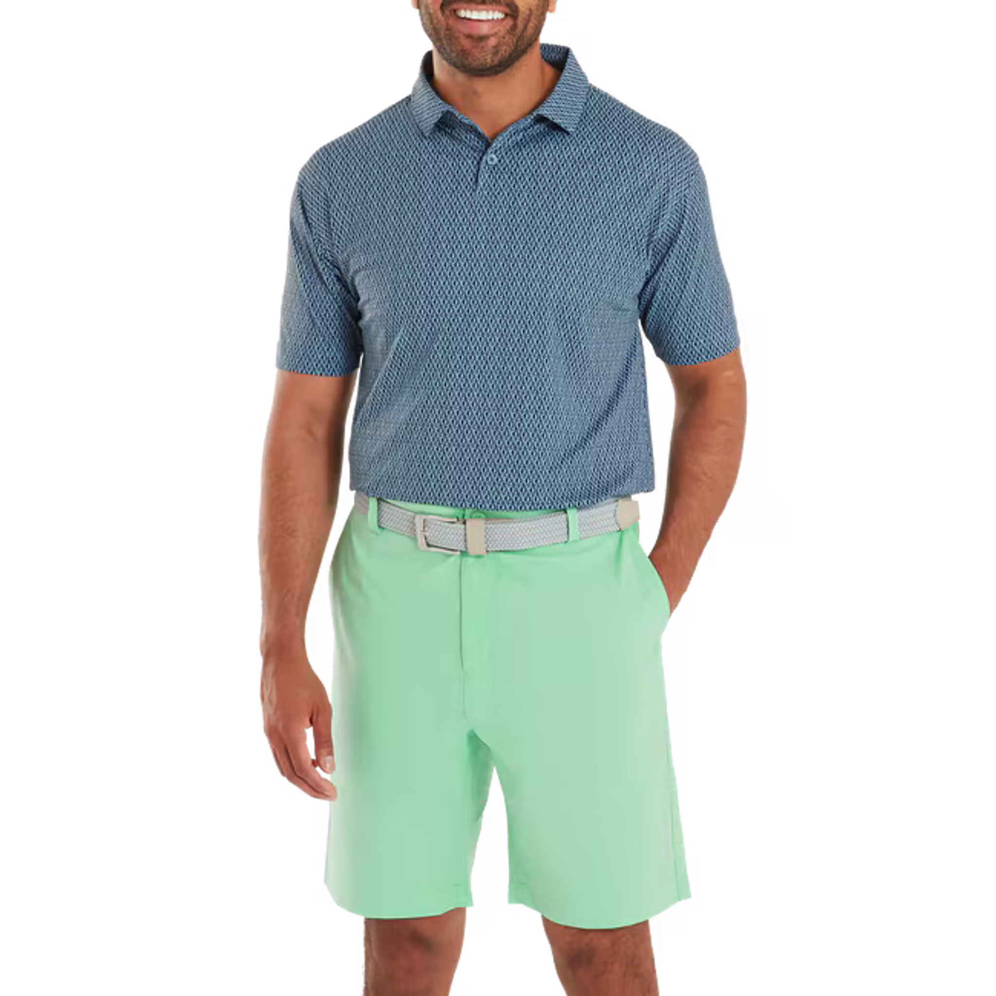 Footjoy Modernist Geo Pique Polo Herren