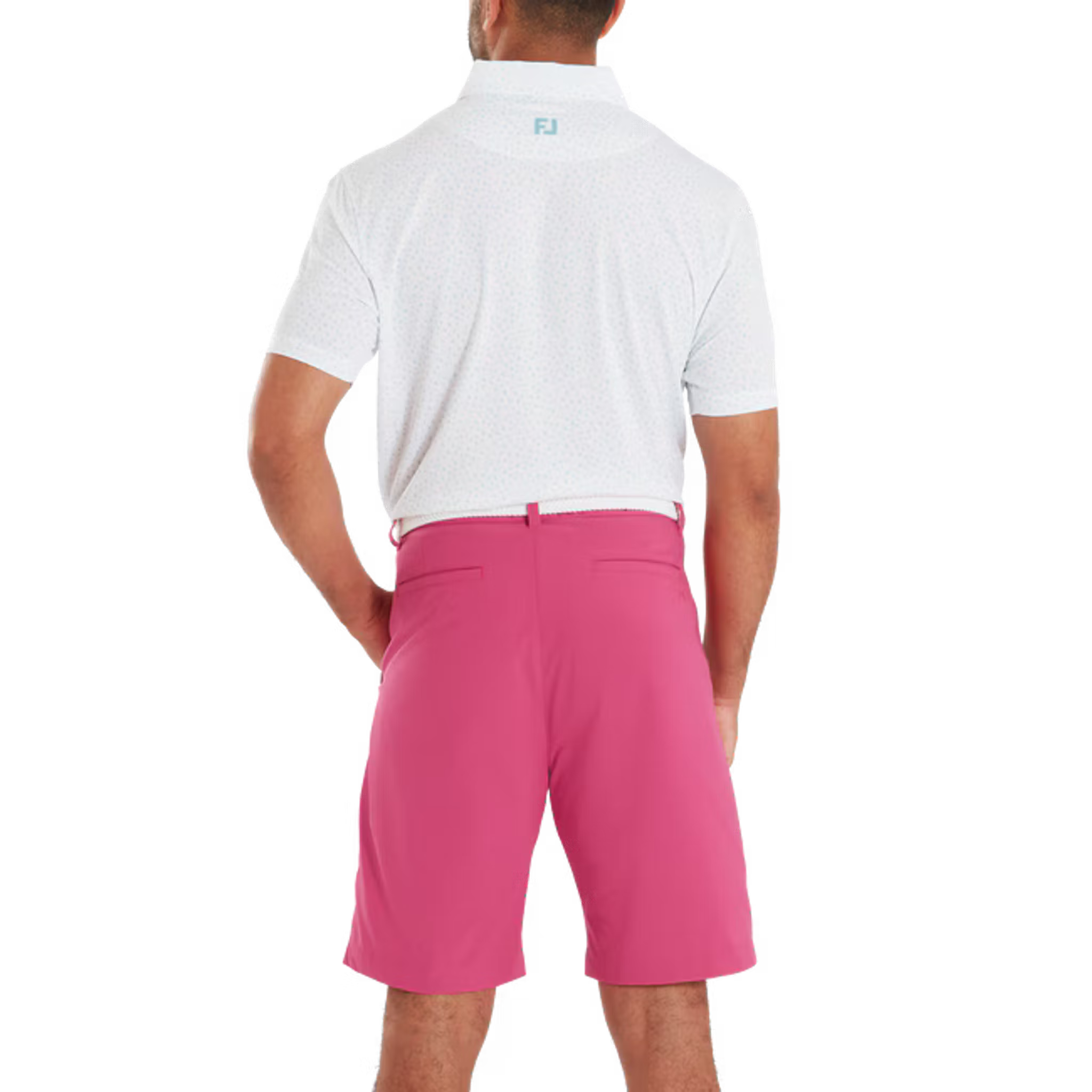 Footjoy Bird Print Lisle Polo Herren