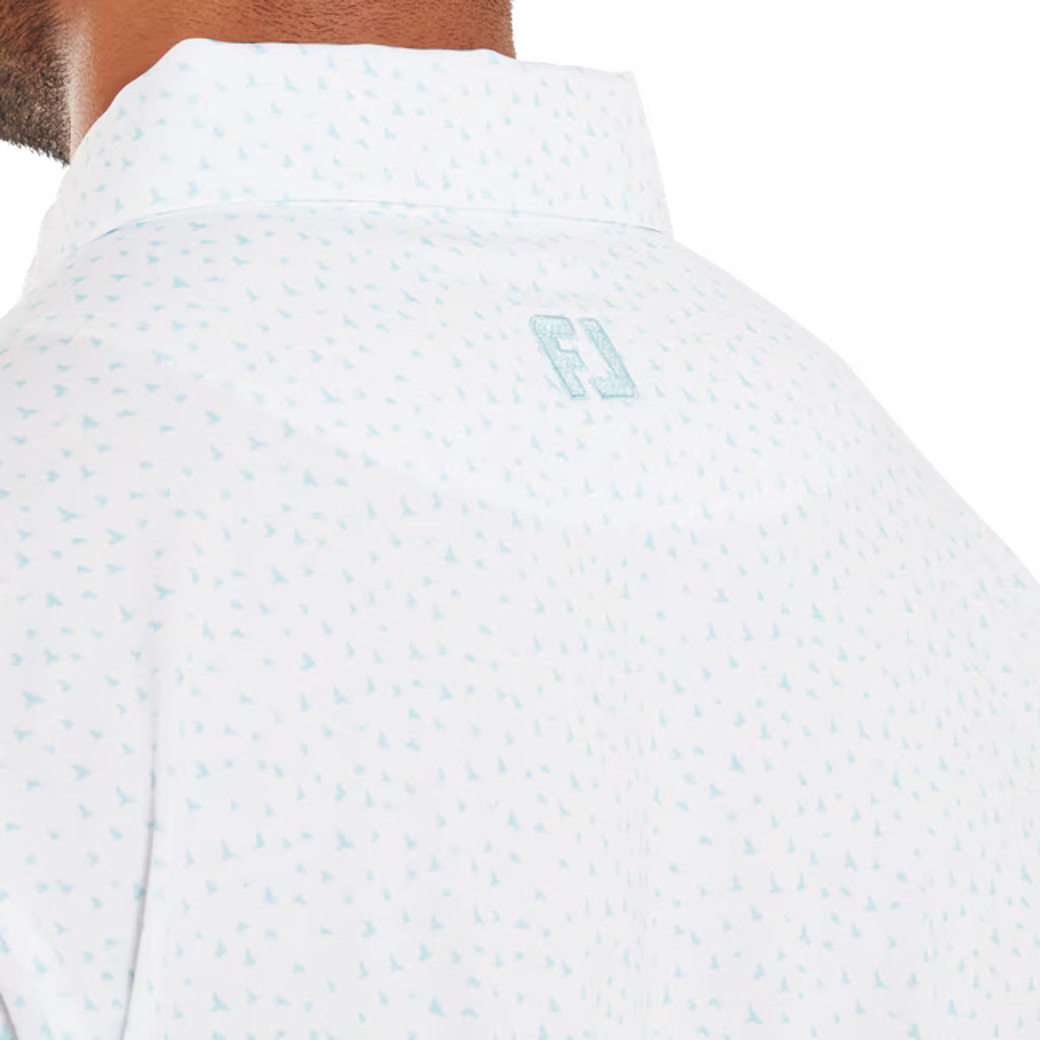 Footjoy Bird Print Lisle Polo Herren