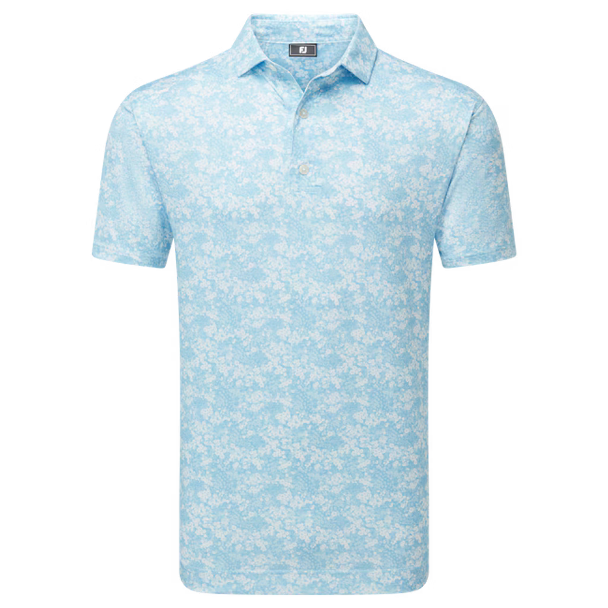 Footjoy Garden Print Lisle Polo Herren