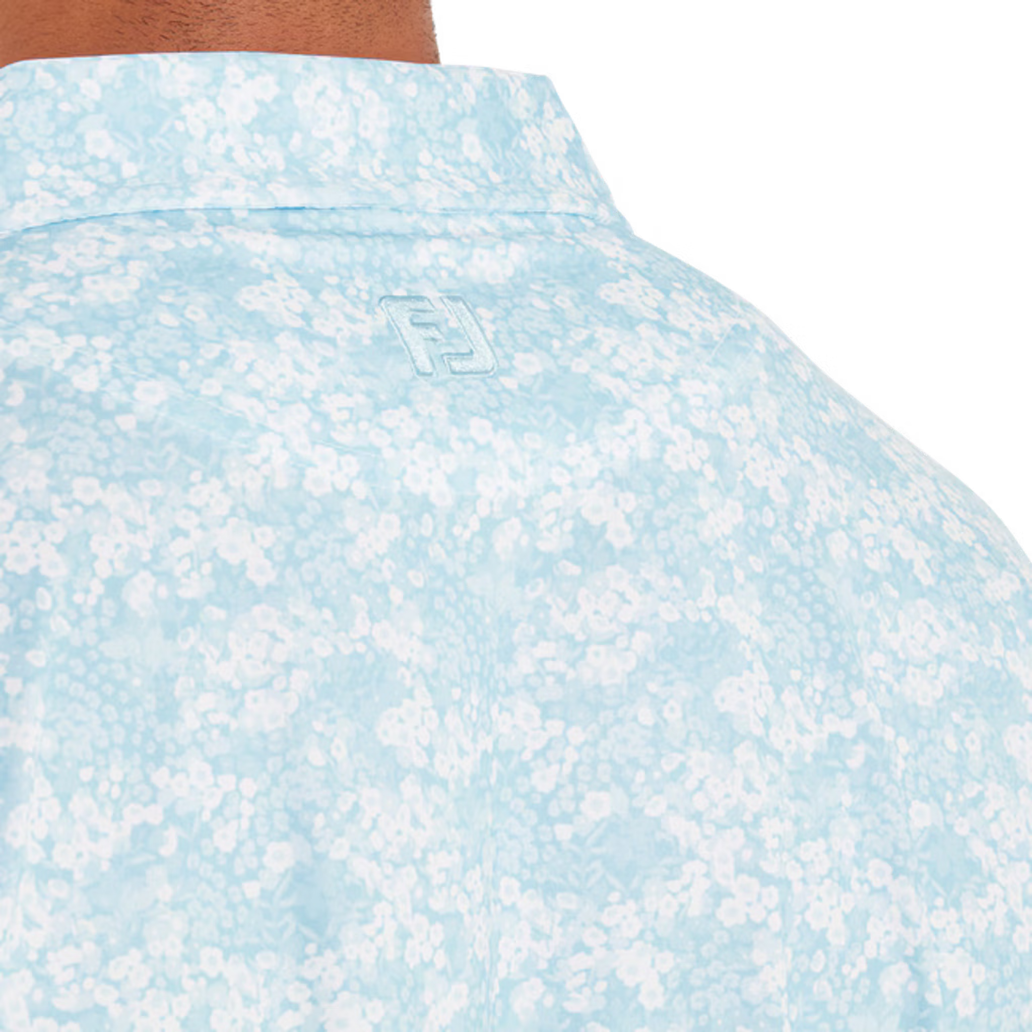 Footjoy Garden Print Lisle Polo Herren
