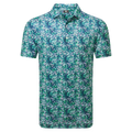 Footjoy Garden Print Lisle Polo Herren