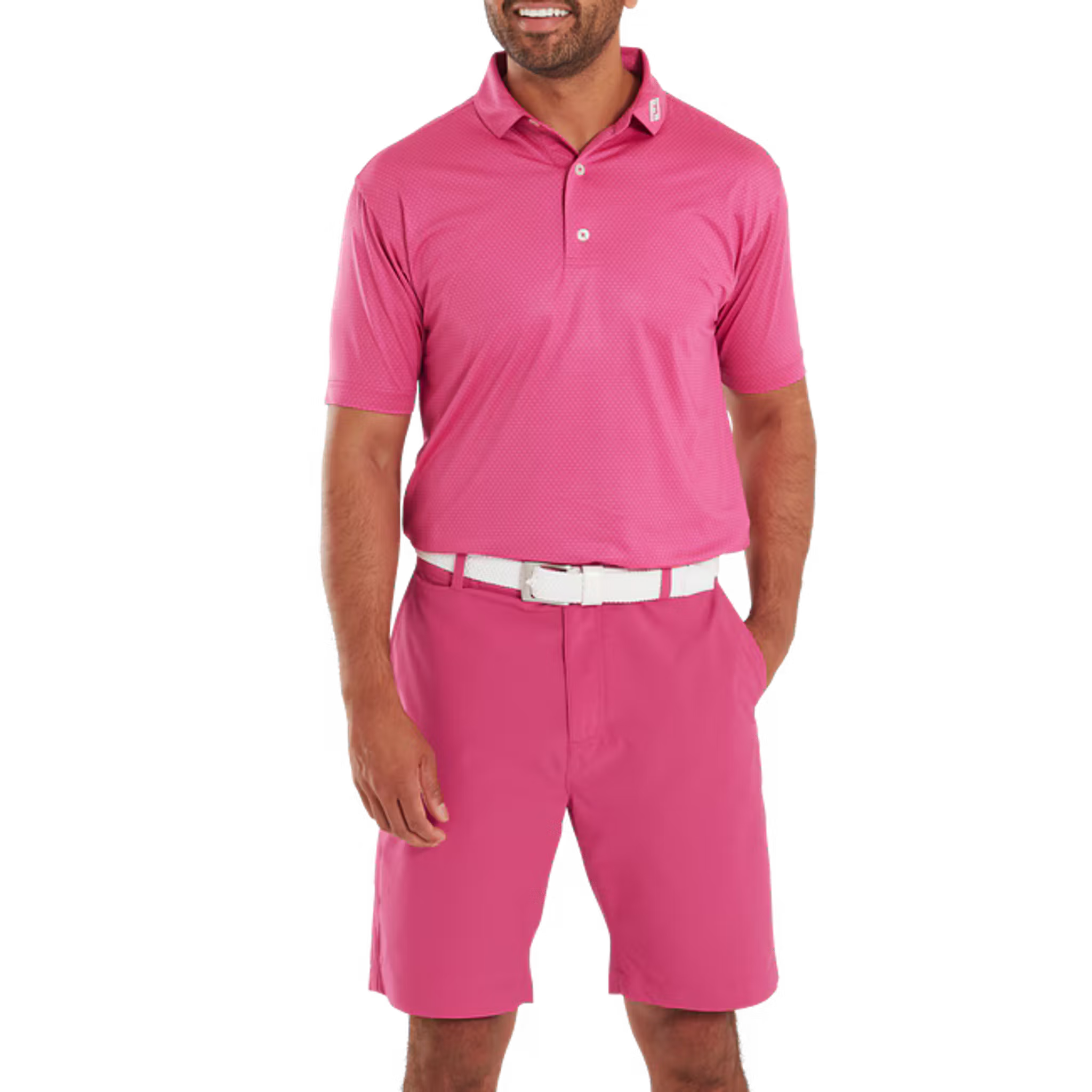 Footjoy Abax Print Lisle Polo Herren