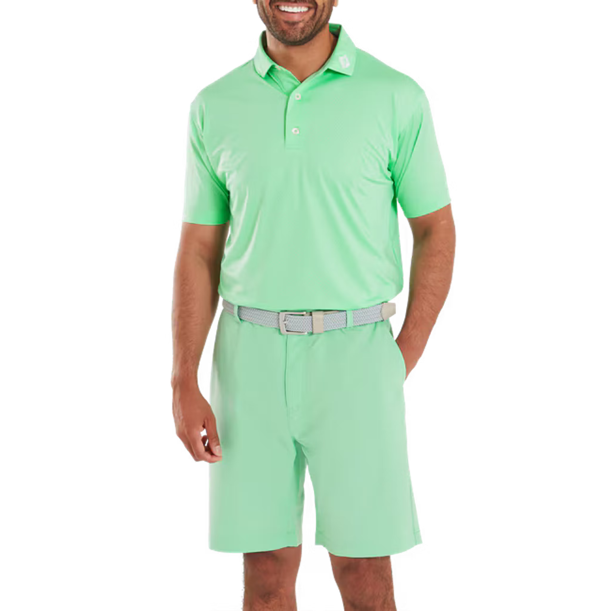 Footjoy Abax Print Lisle Polo Herren