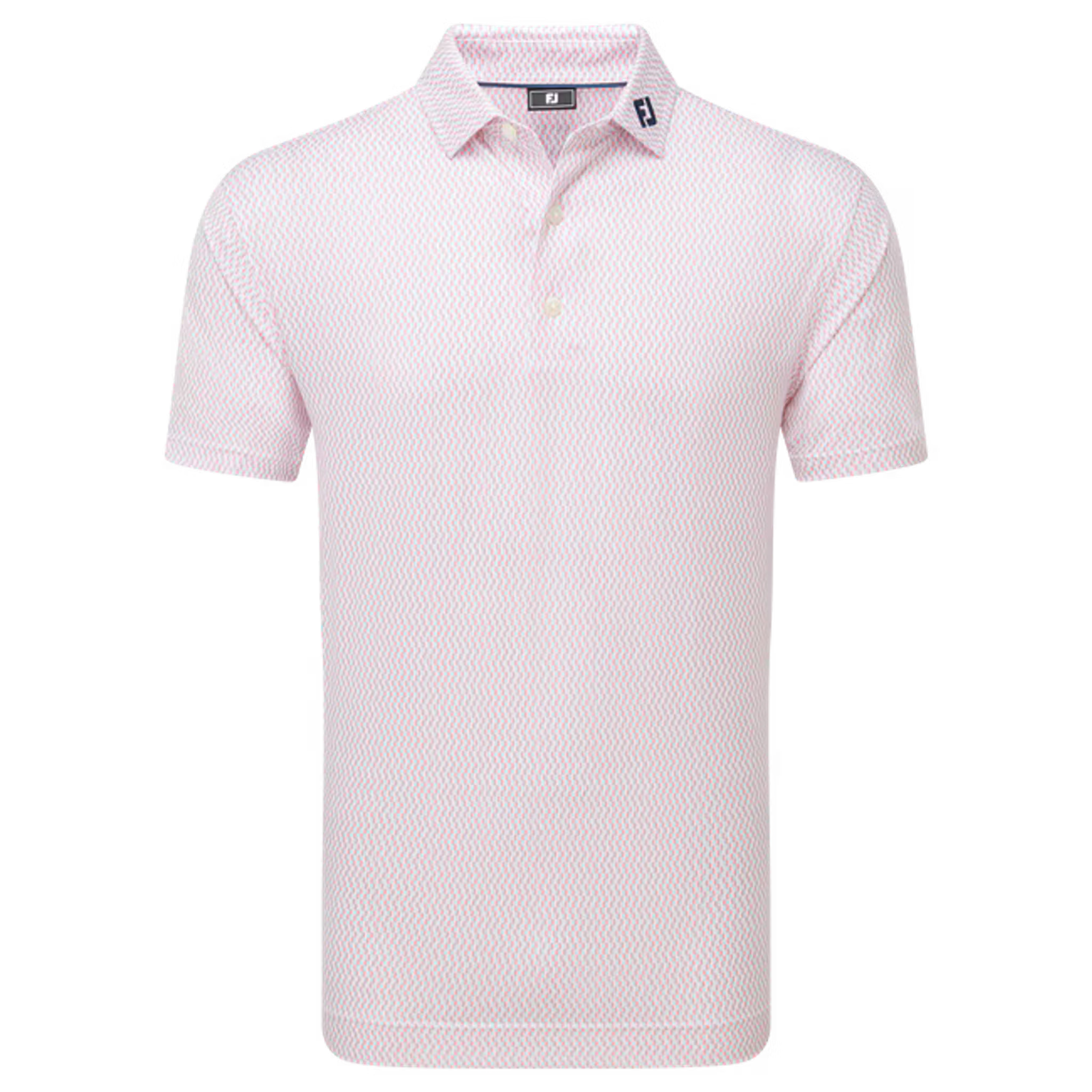 Footjoy Wiggle Print Lisle Polo Herren