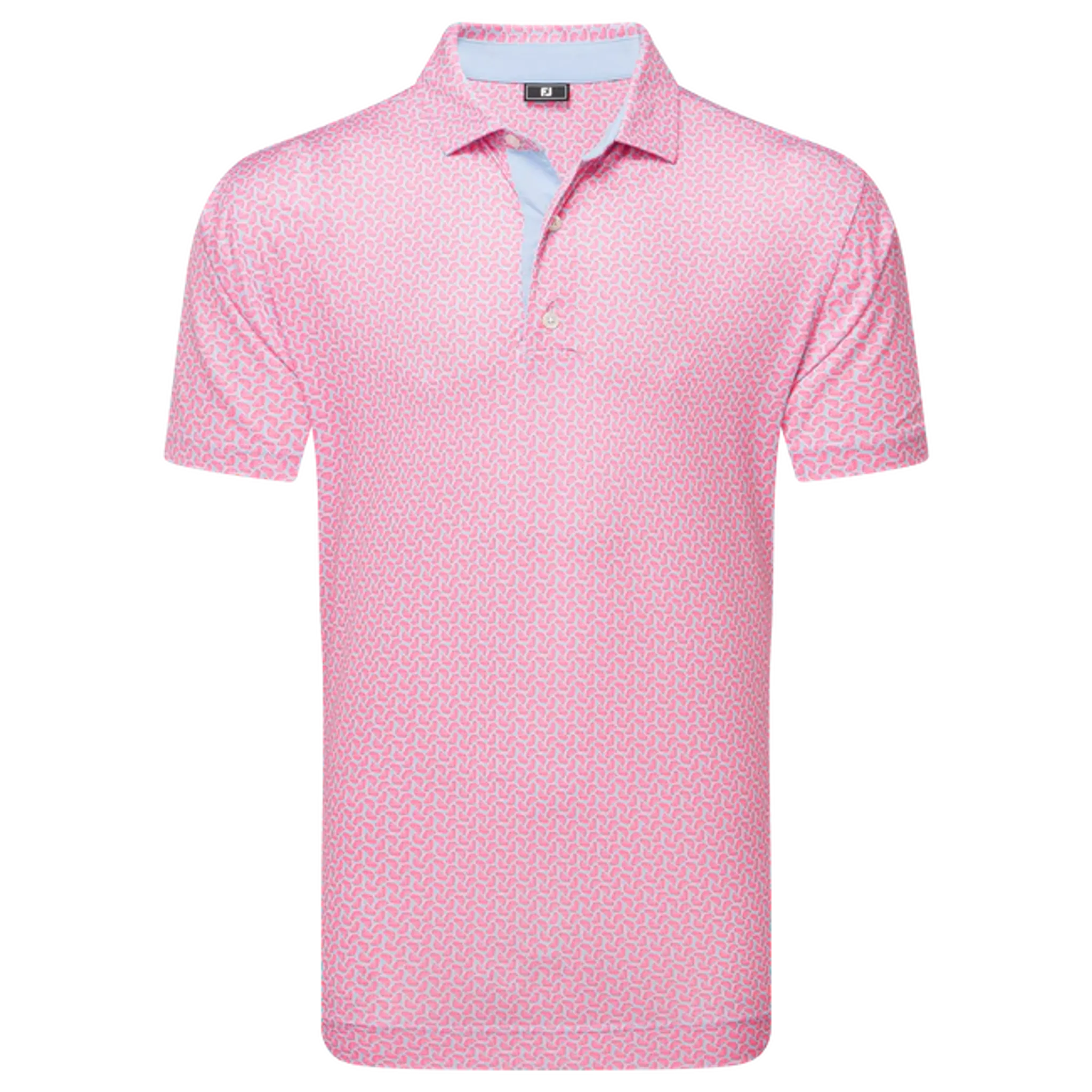 Footjoy Citrus Print Lisle Polo Herren