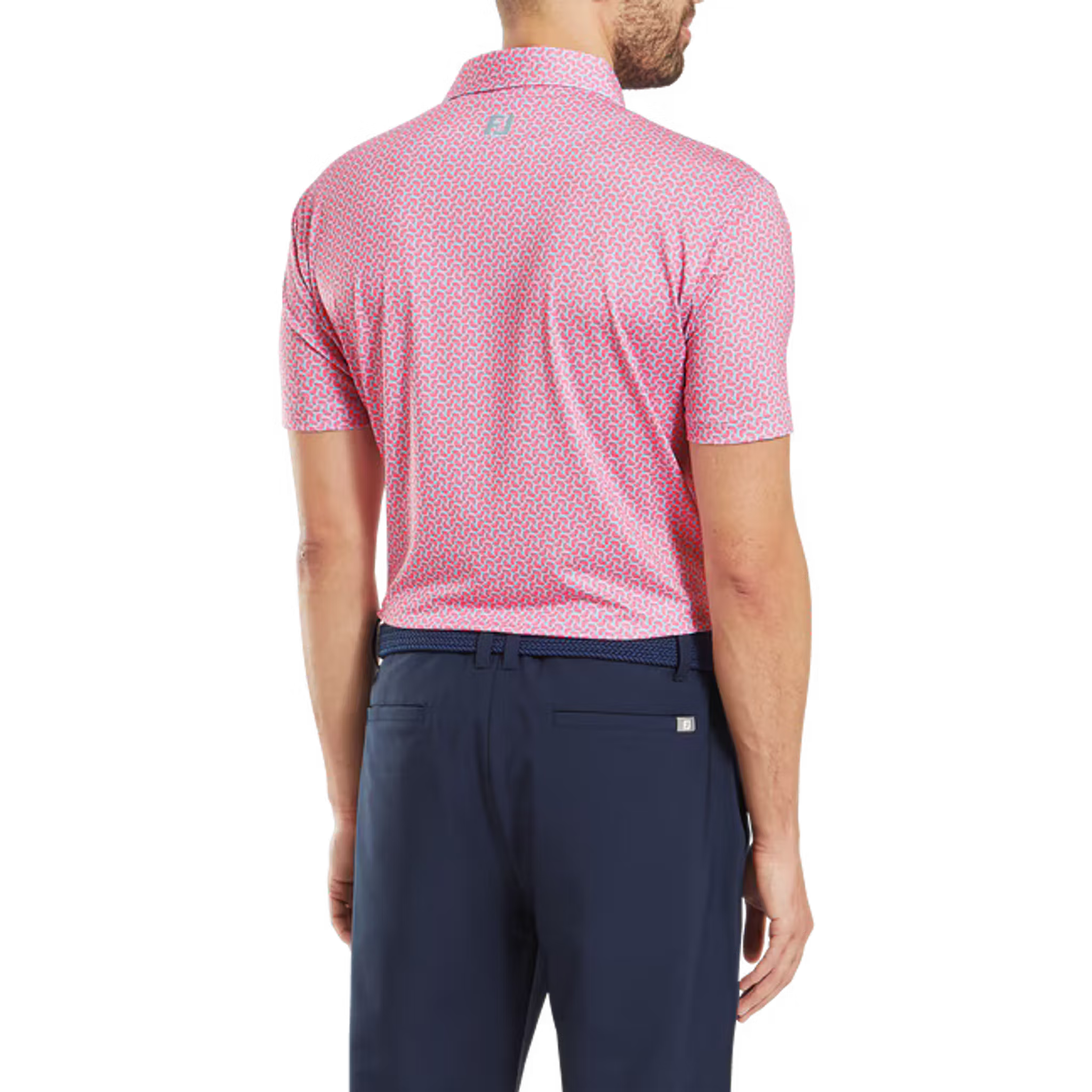 Footjoy Citrus Print Lisle Polo Herren