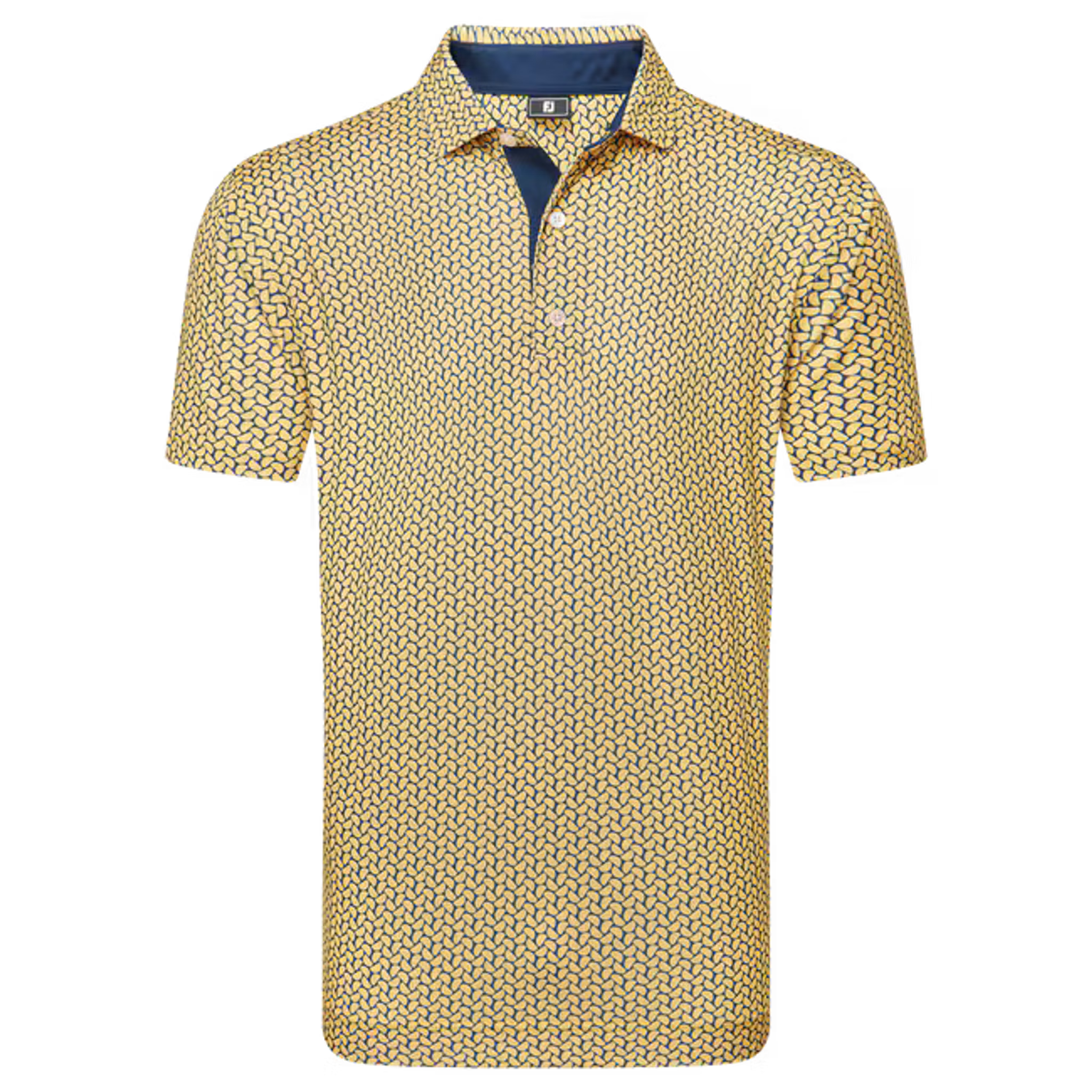 Footjoy Citrus Print Lisle Polo Herren
