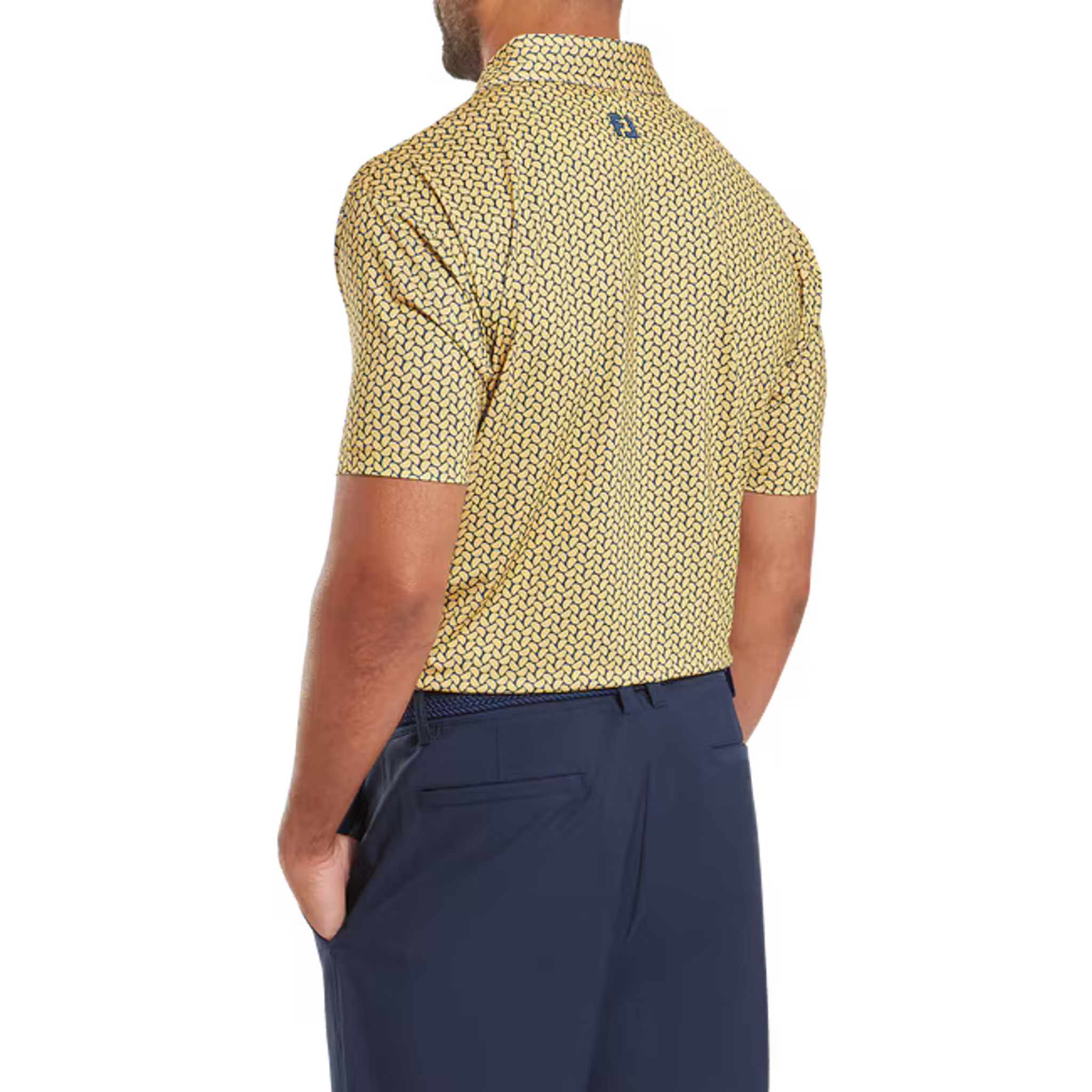 Footjoy Citrus Print Lisle Polo Herren