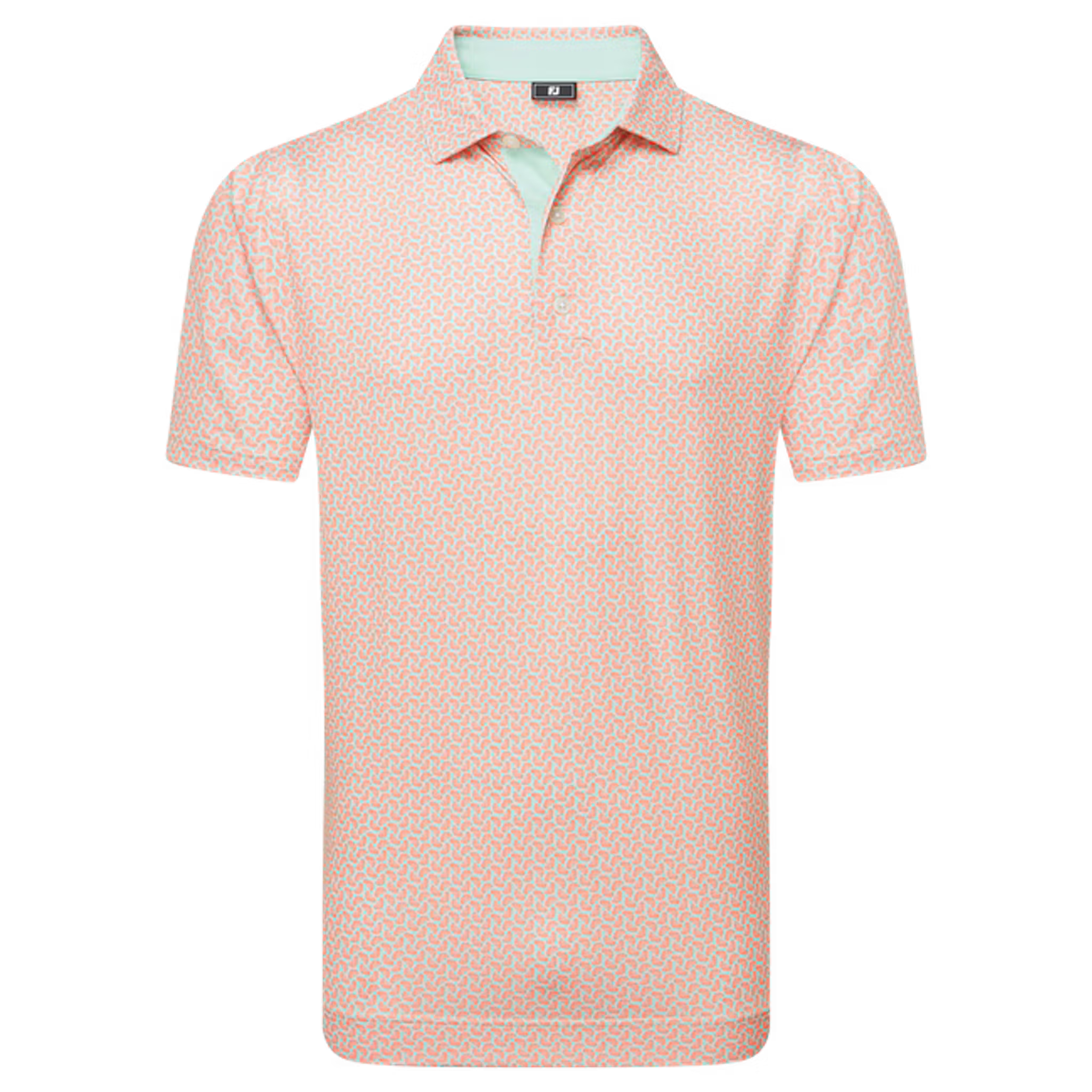 Footjoy Citrus Print Lisle Polo Herren