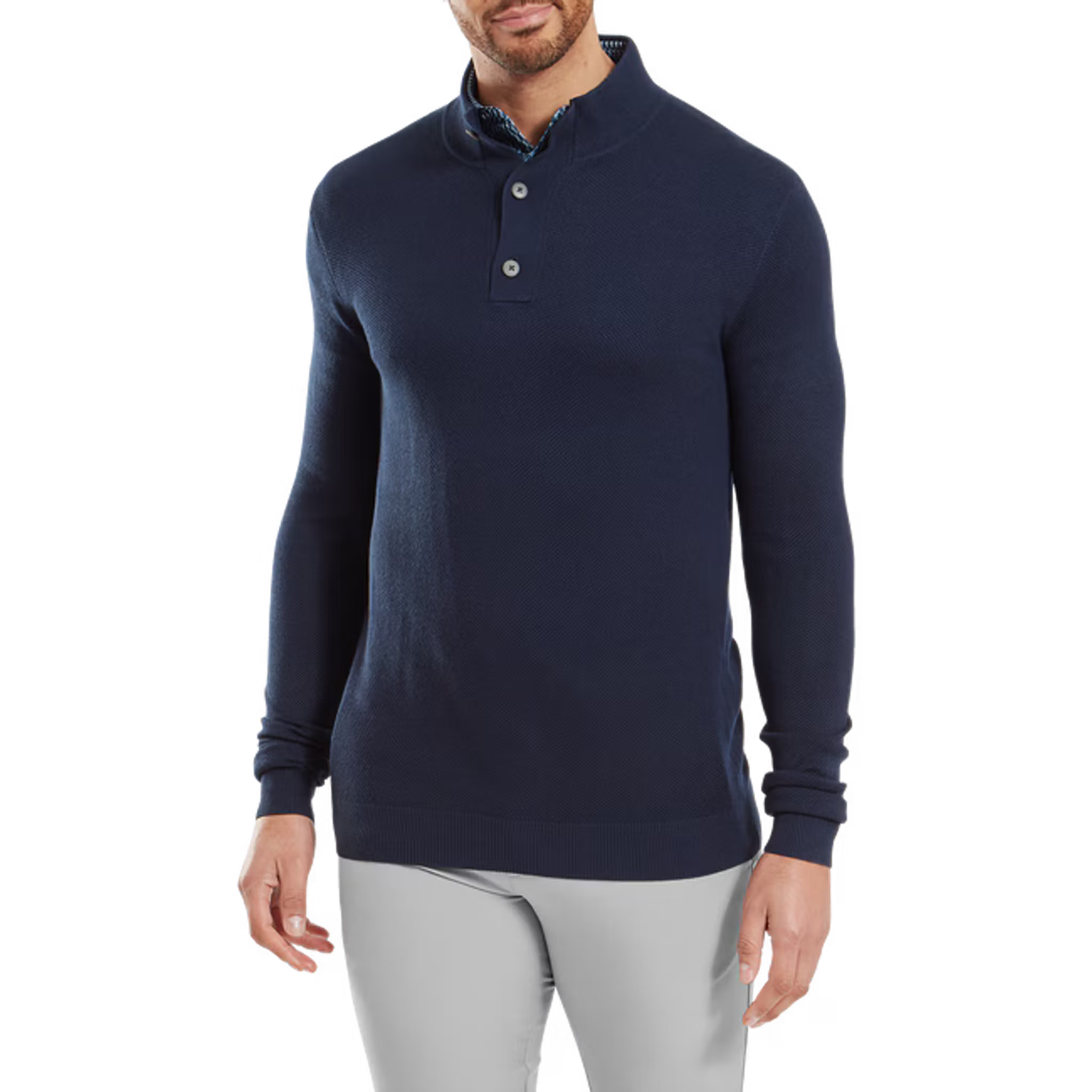 Footjoy Drirelease Button Placket Sweater Herren