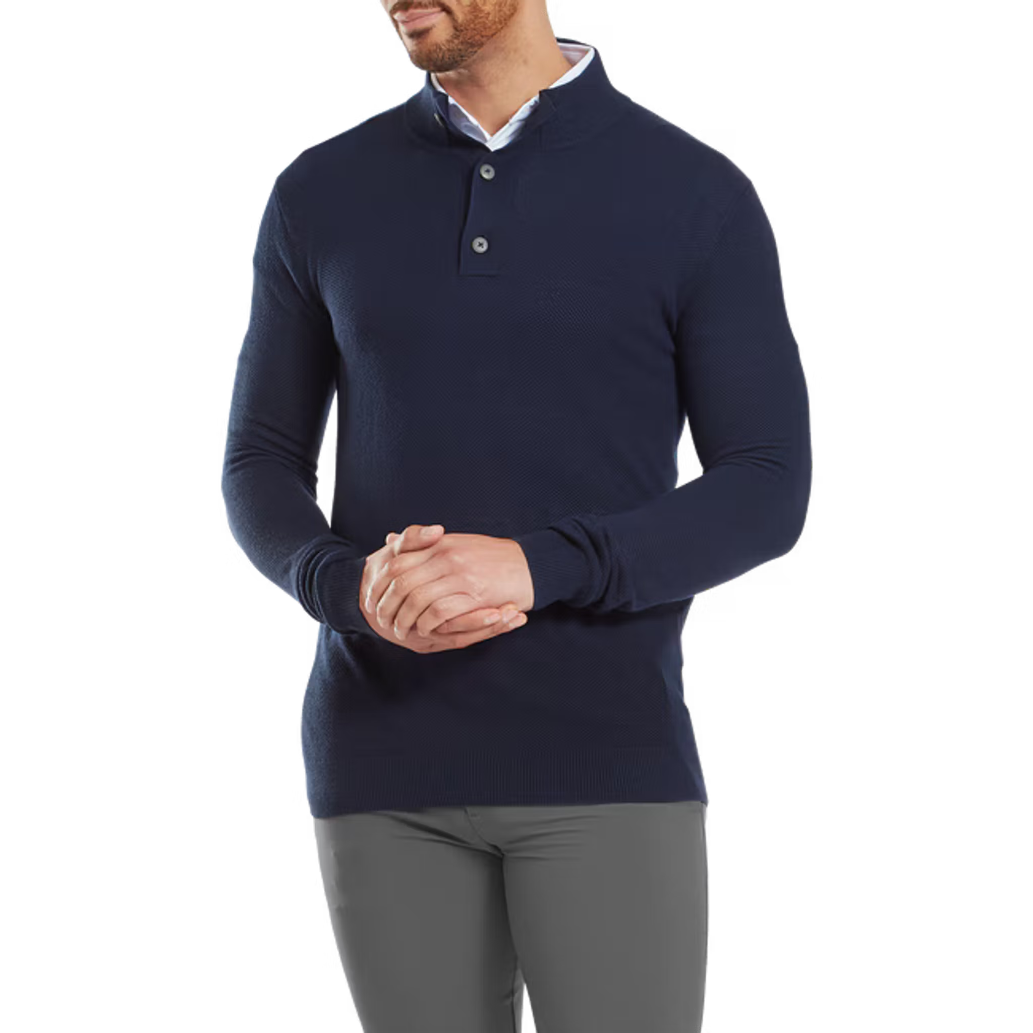 Footjoy Drirelease Button Placket Sweater Herren