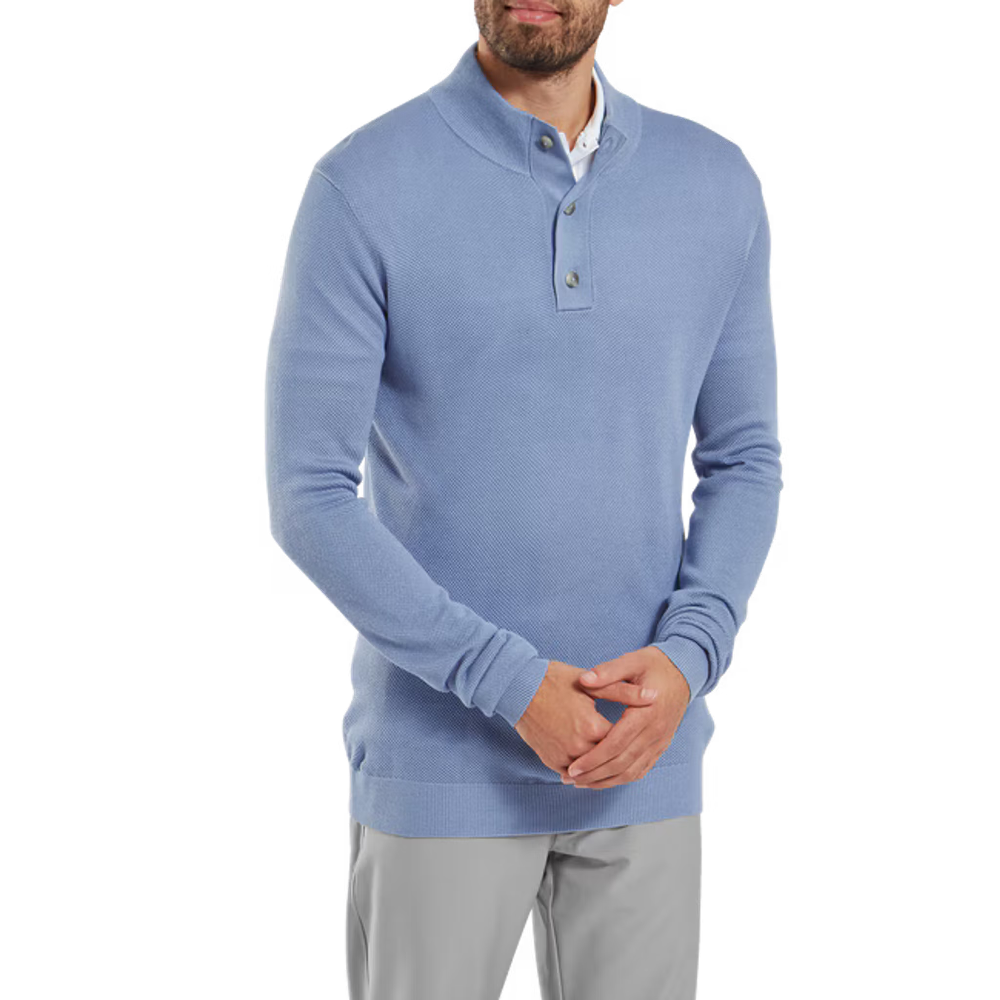 Footjoy Drirelease Button Placket Sweater Herren