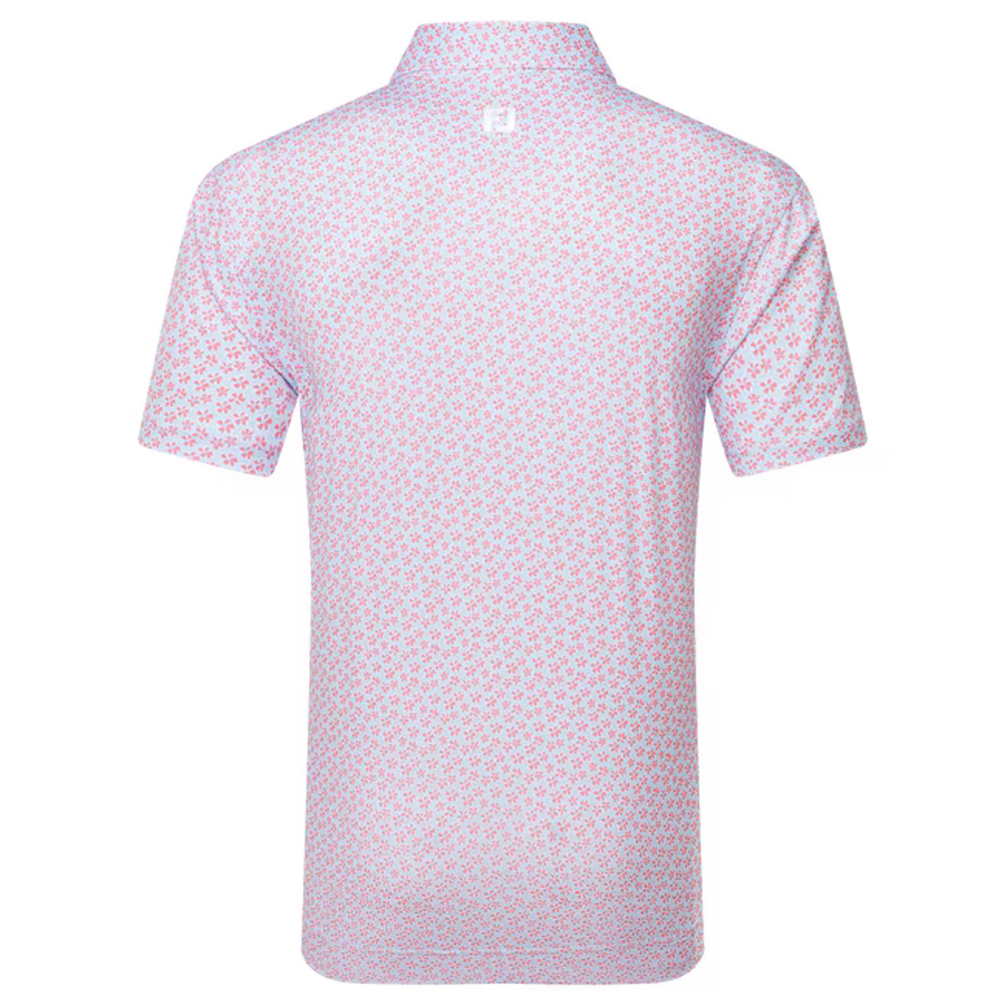 Footjoy Floral Sketch Print Lisle Polo Herren