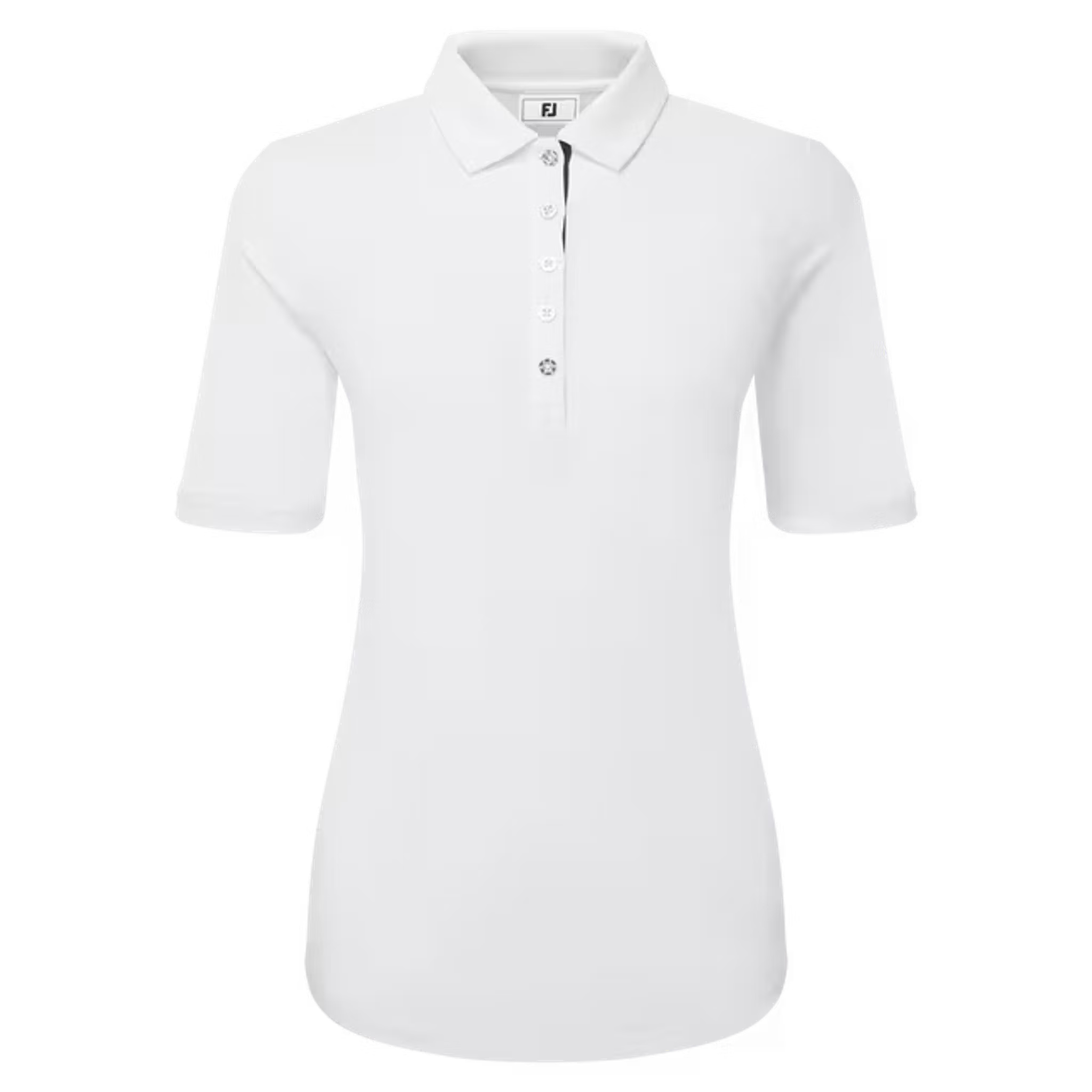 Footjoy Half Sleeve Ruched Lisle Polo Damen