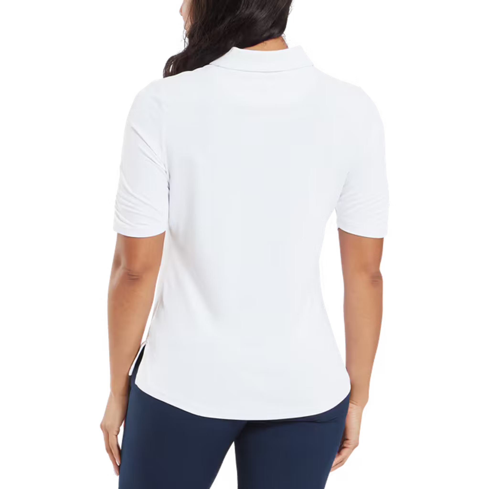 Footjoy Half Sleeve Ruched Lisle Polo Damen