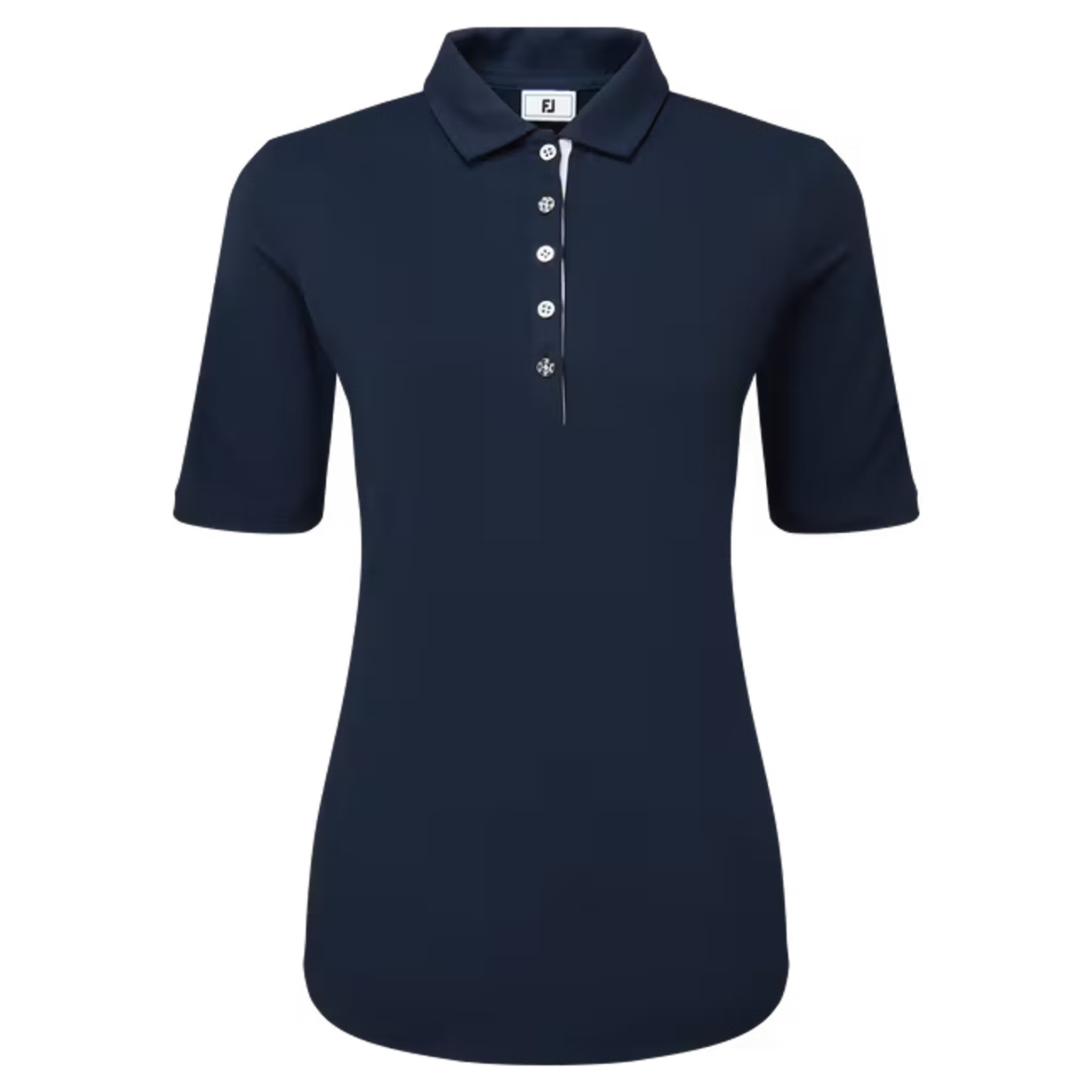 Footjoy Half Sleeve Ruched Lisle Polo Damen