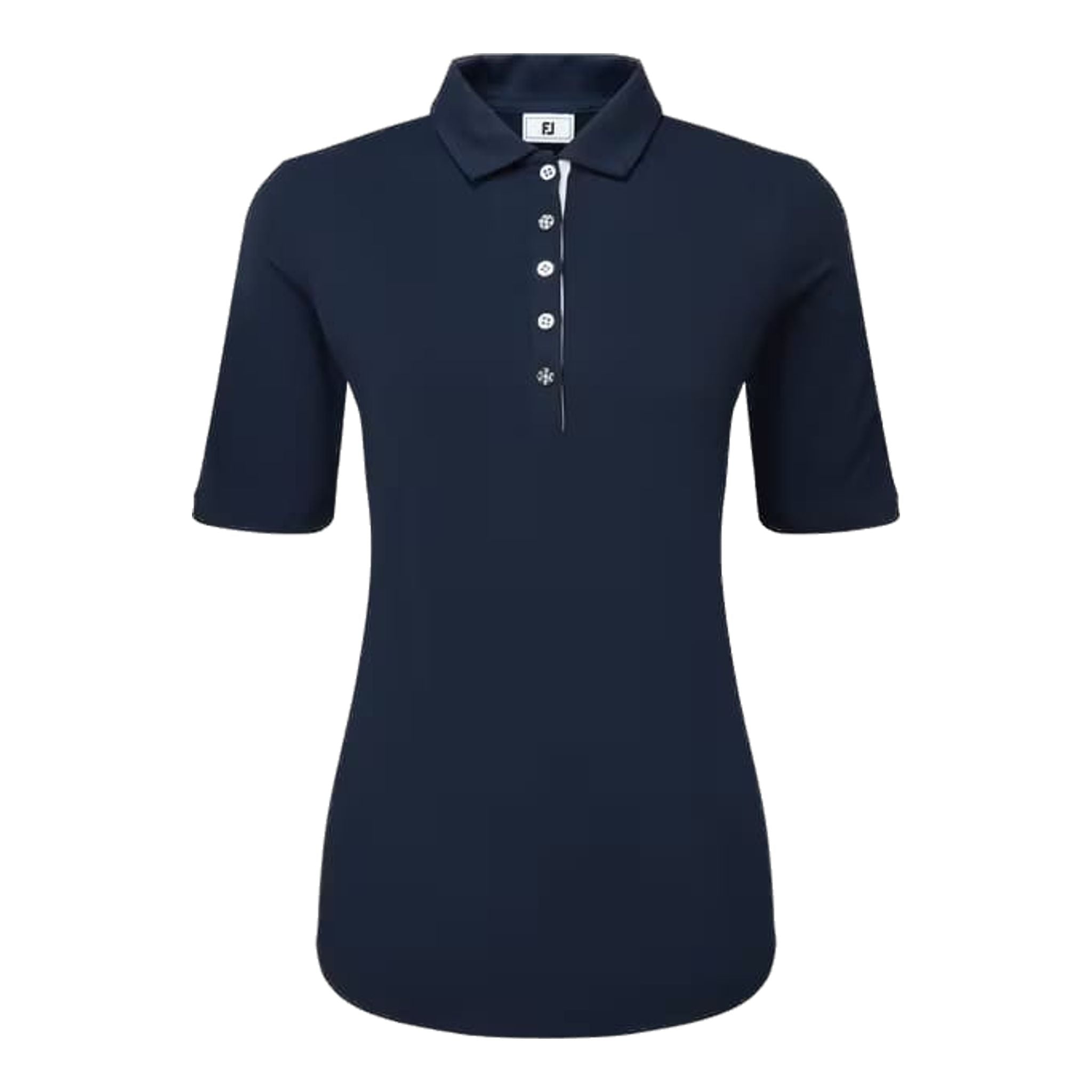 Footjoy Half Sleeve Ruched Lisle Polo Damen