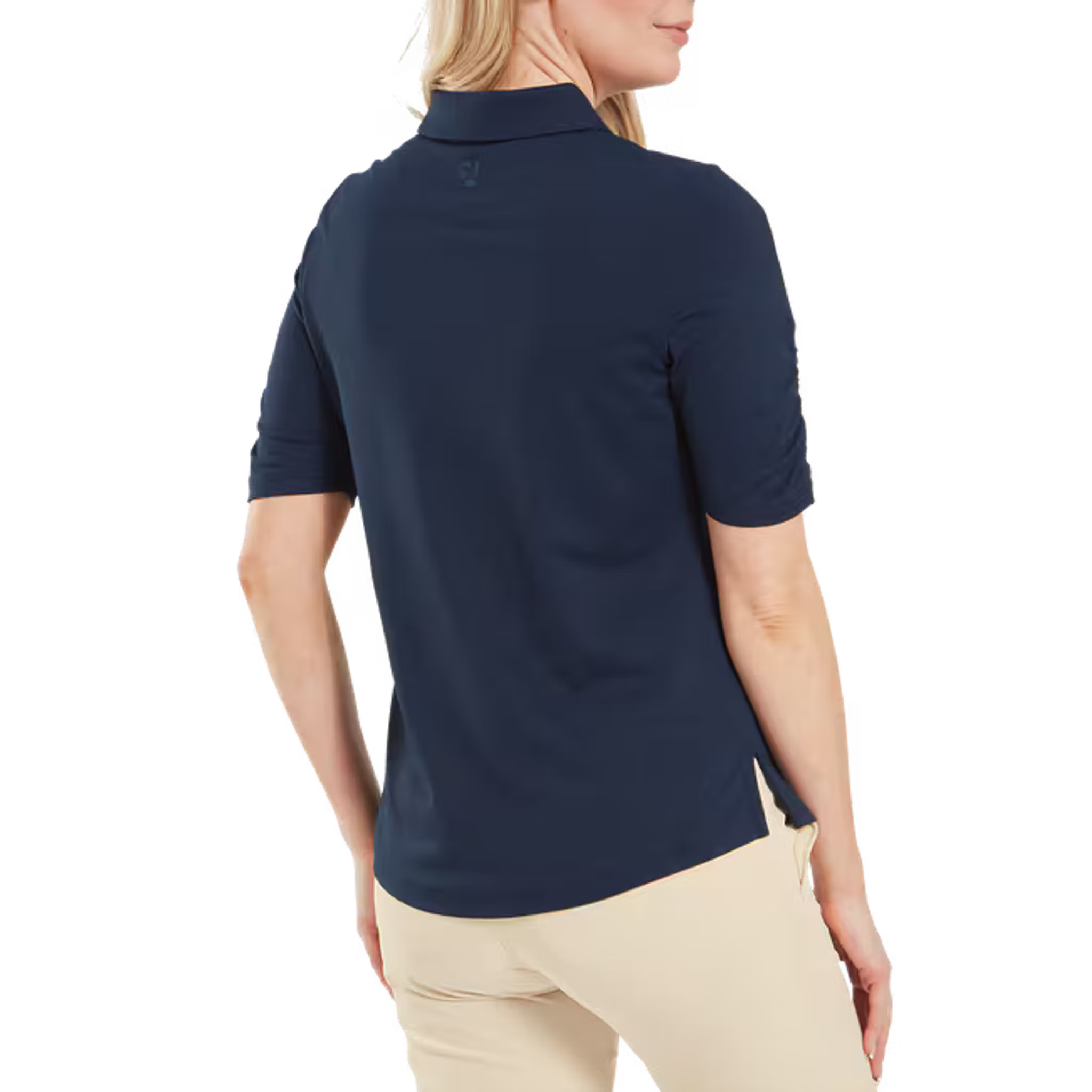 Footjoy Half Sleeve Ruched Lisle Polo Damen