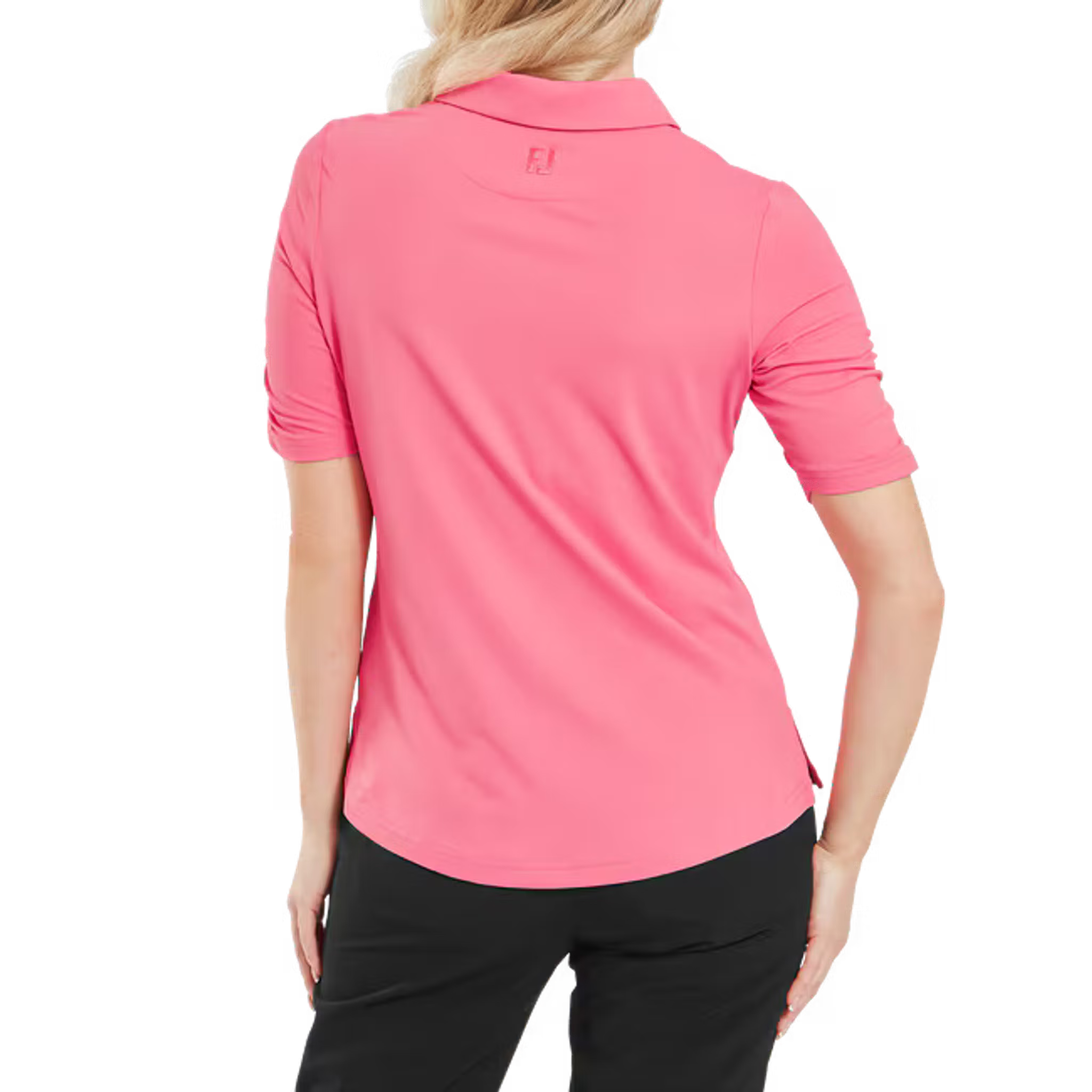 Footjoy Half Sleeve Ruched Lisle Polo Damen