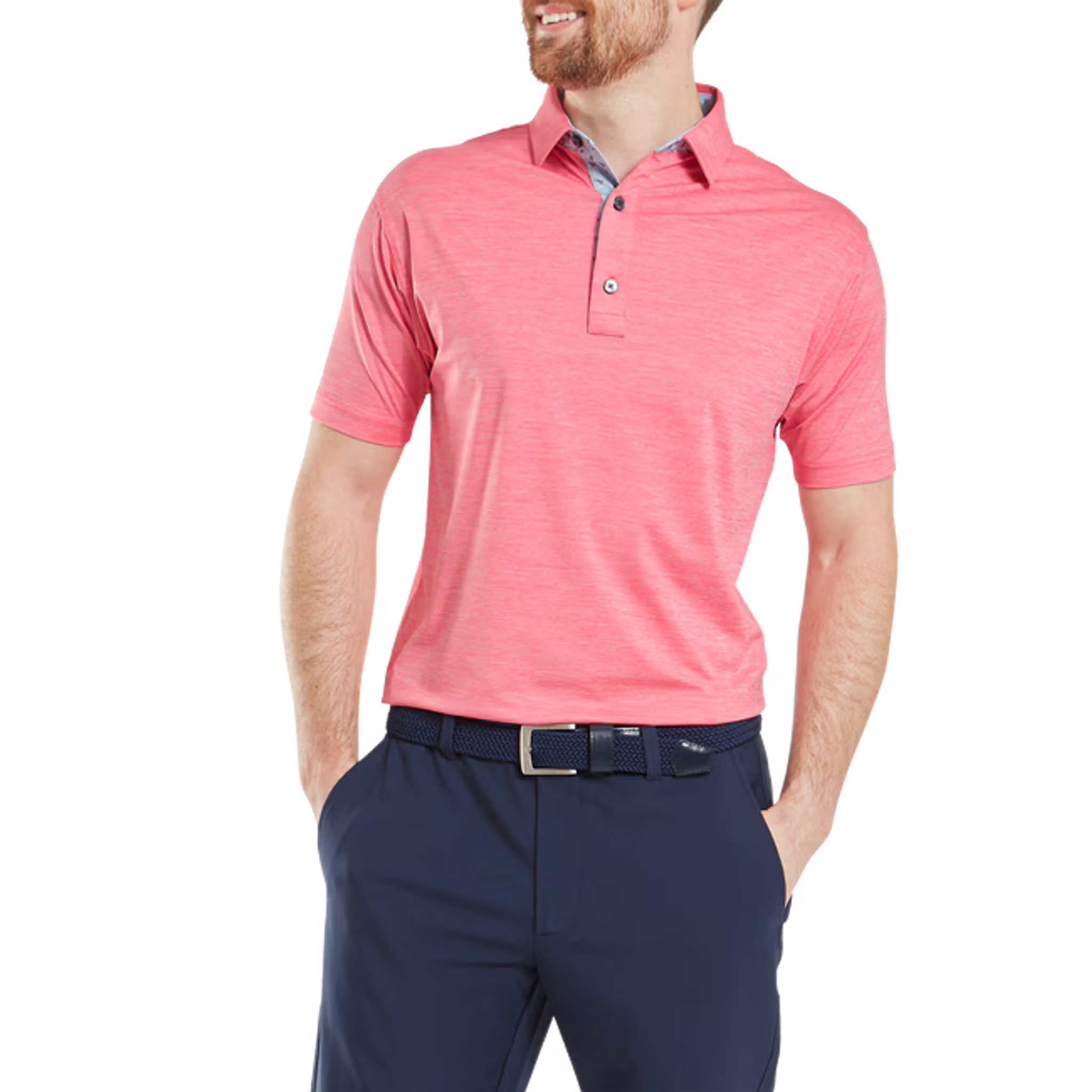 Footjoy Heather Lisle with Trim Polo Herren